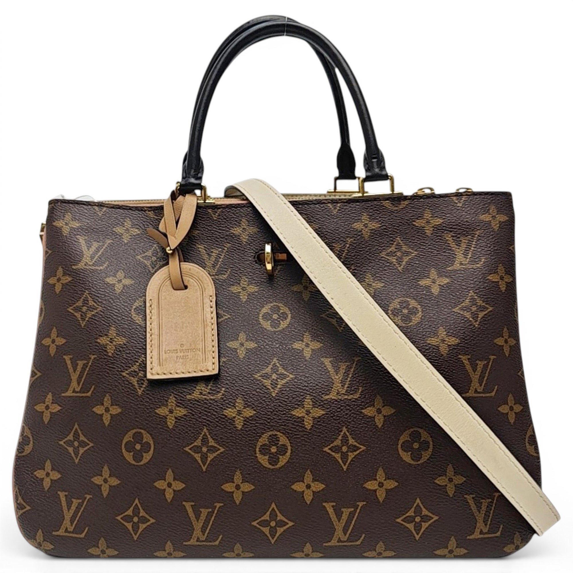 Millefeuille leather handbag