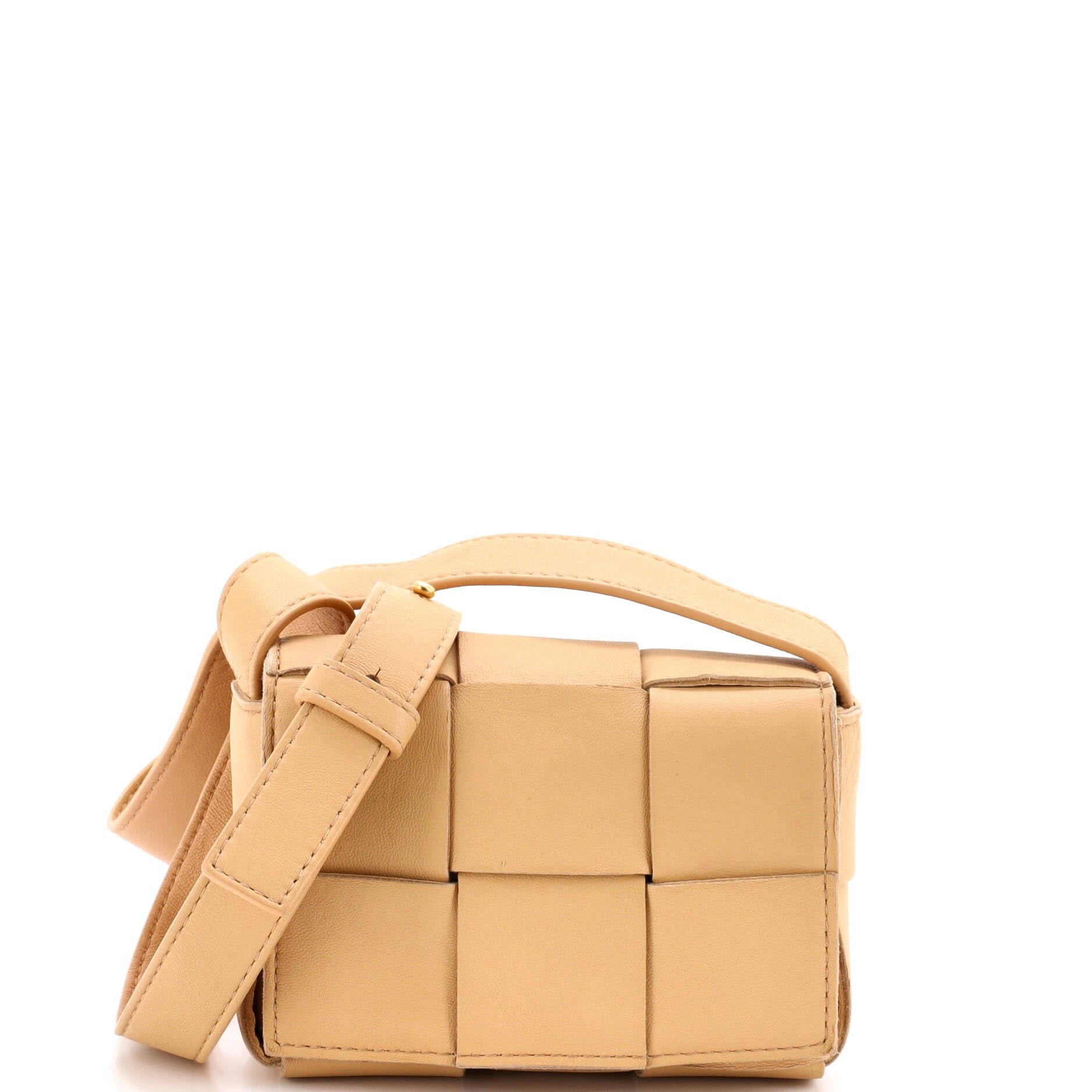 Bottega Veneta Cassette Crossbody Bag Maxi Intrecciato Leather Candy