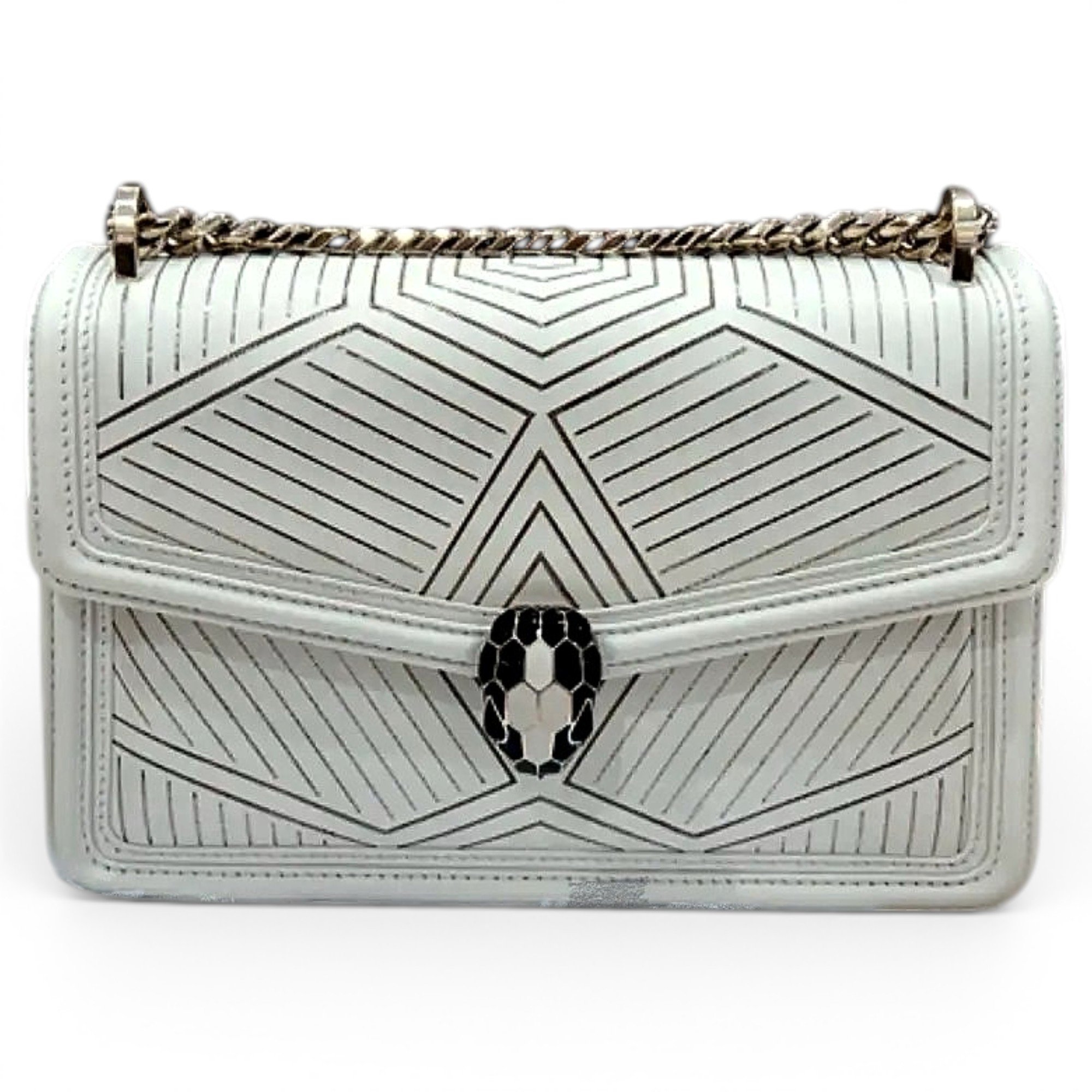 Serpenti leather handbag