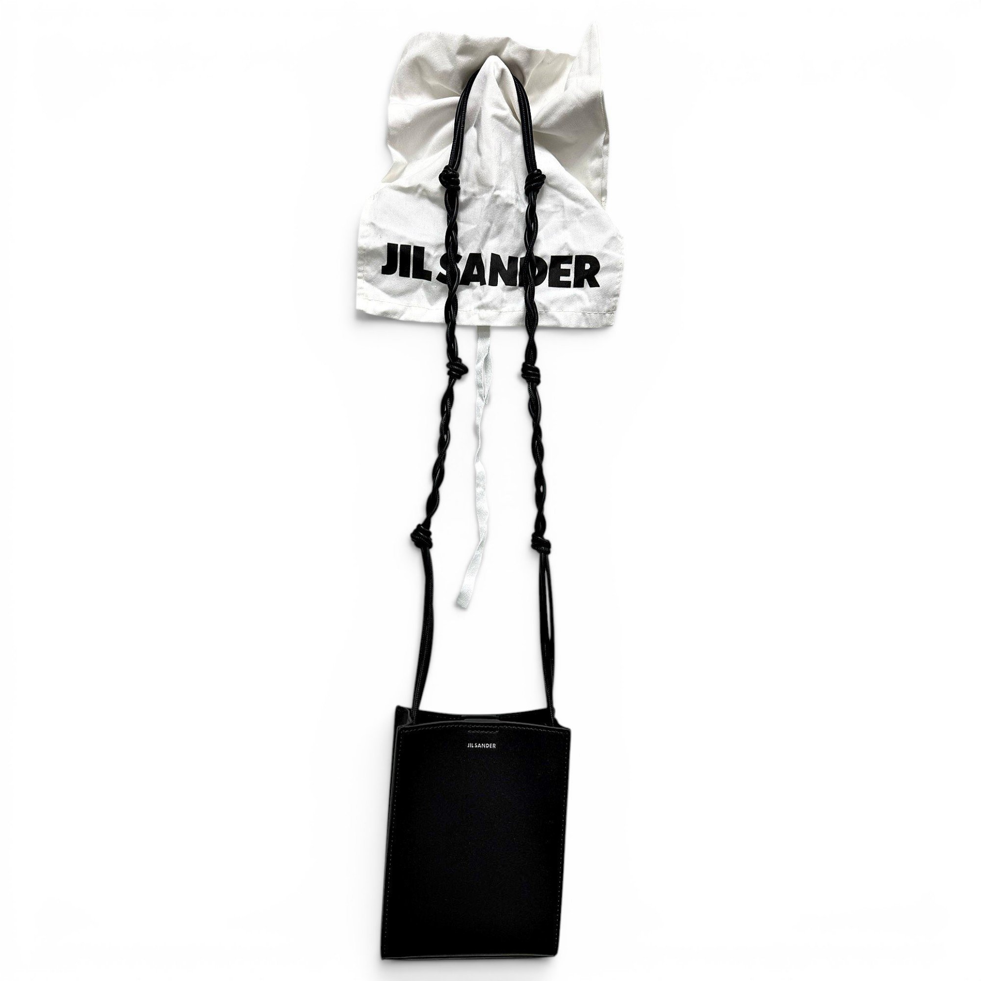 Jil Sander Tangle leather crossbody bag
