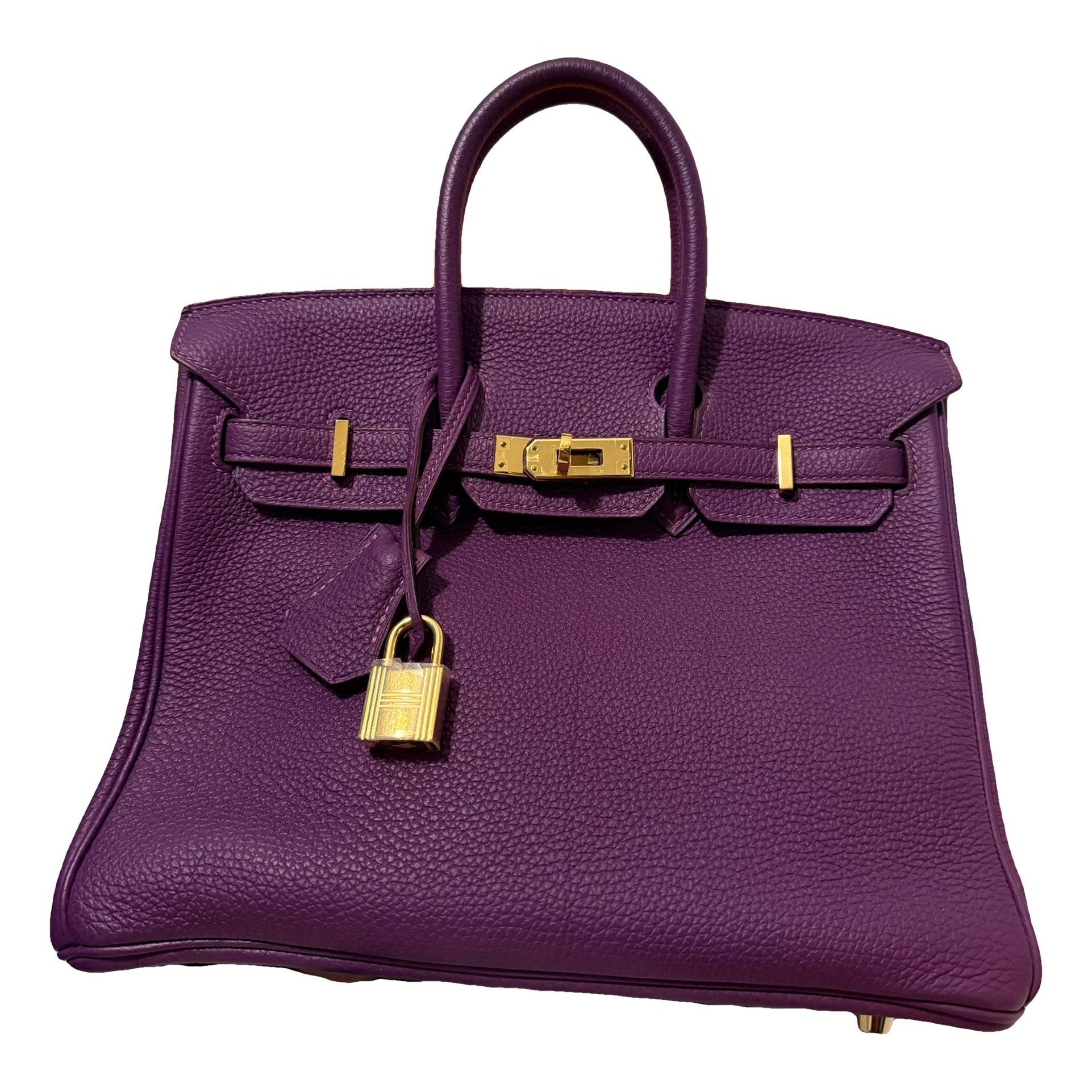 Birkin 25 leather handbag