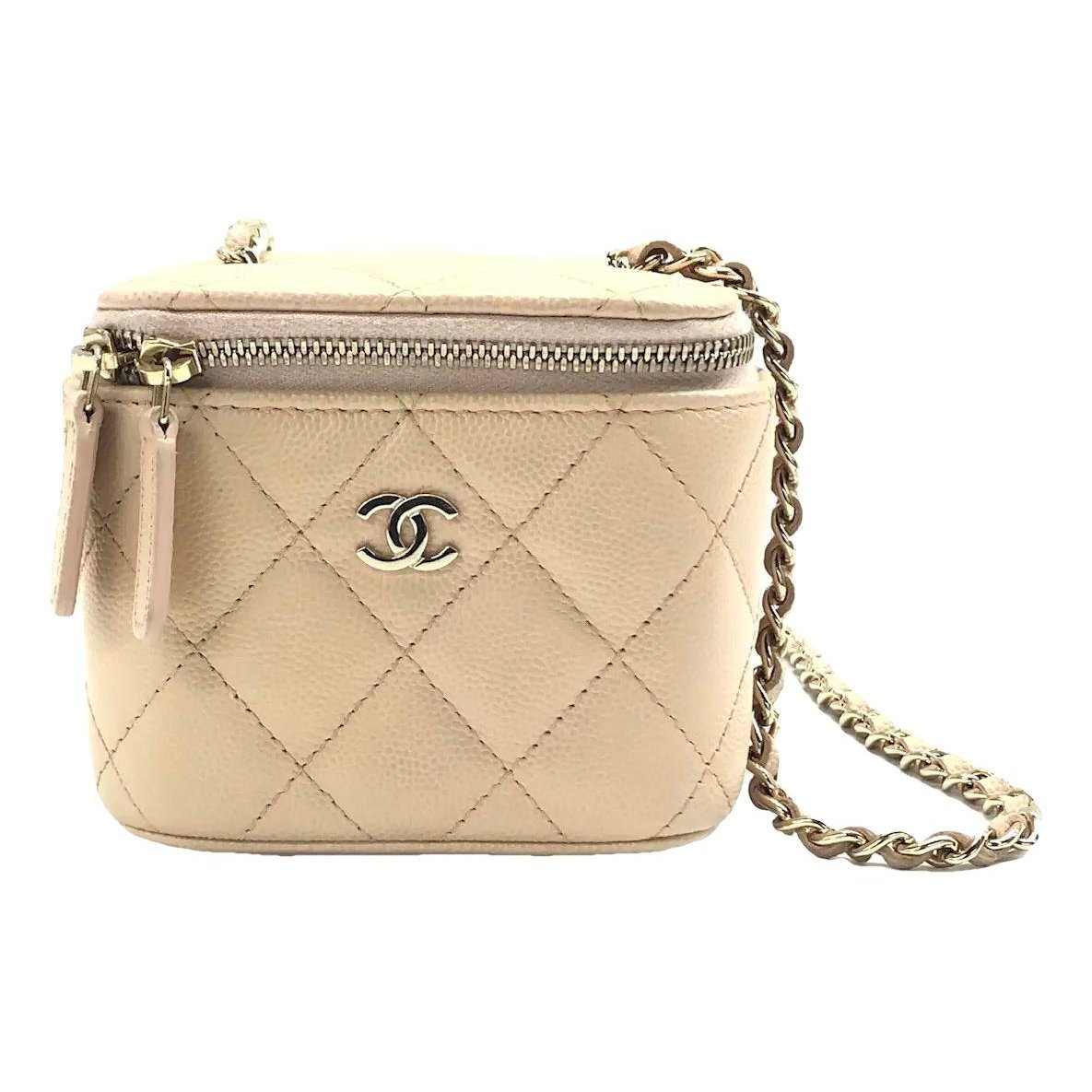 Vanity leather handbag