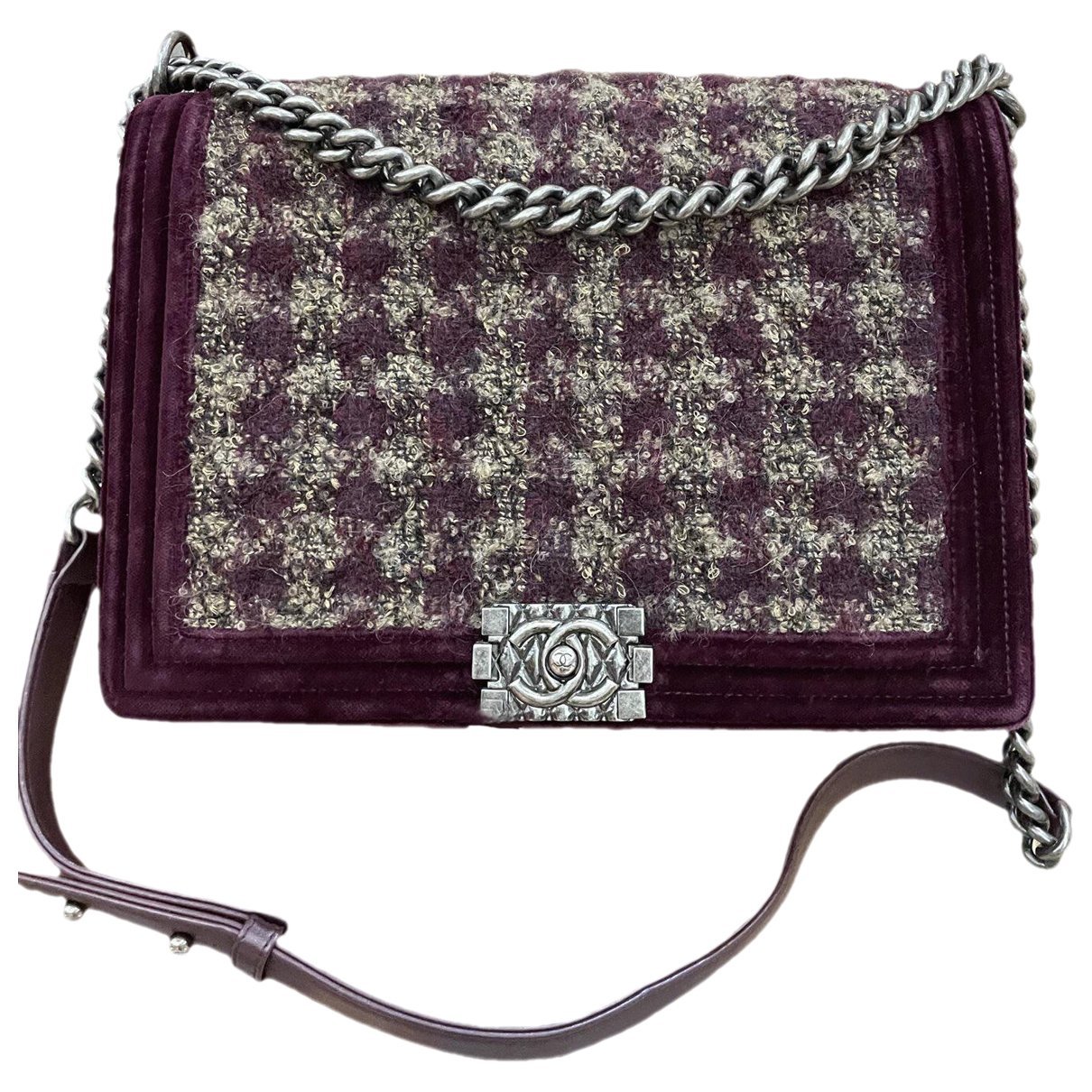 Boy velvet crossbody bag