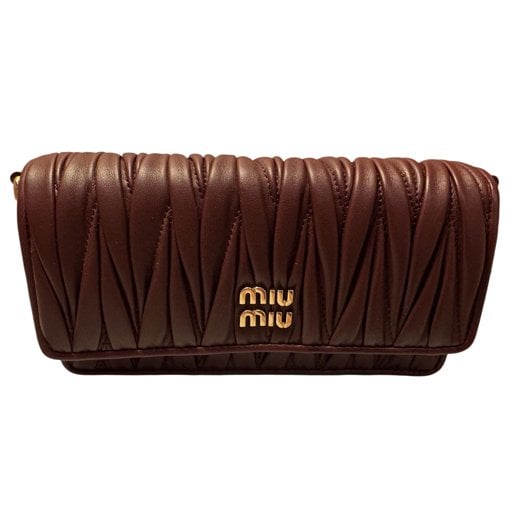 Matelassé leather crossbody bag