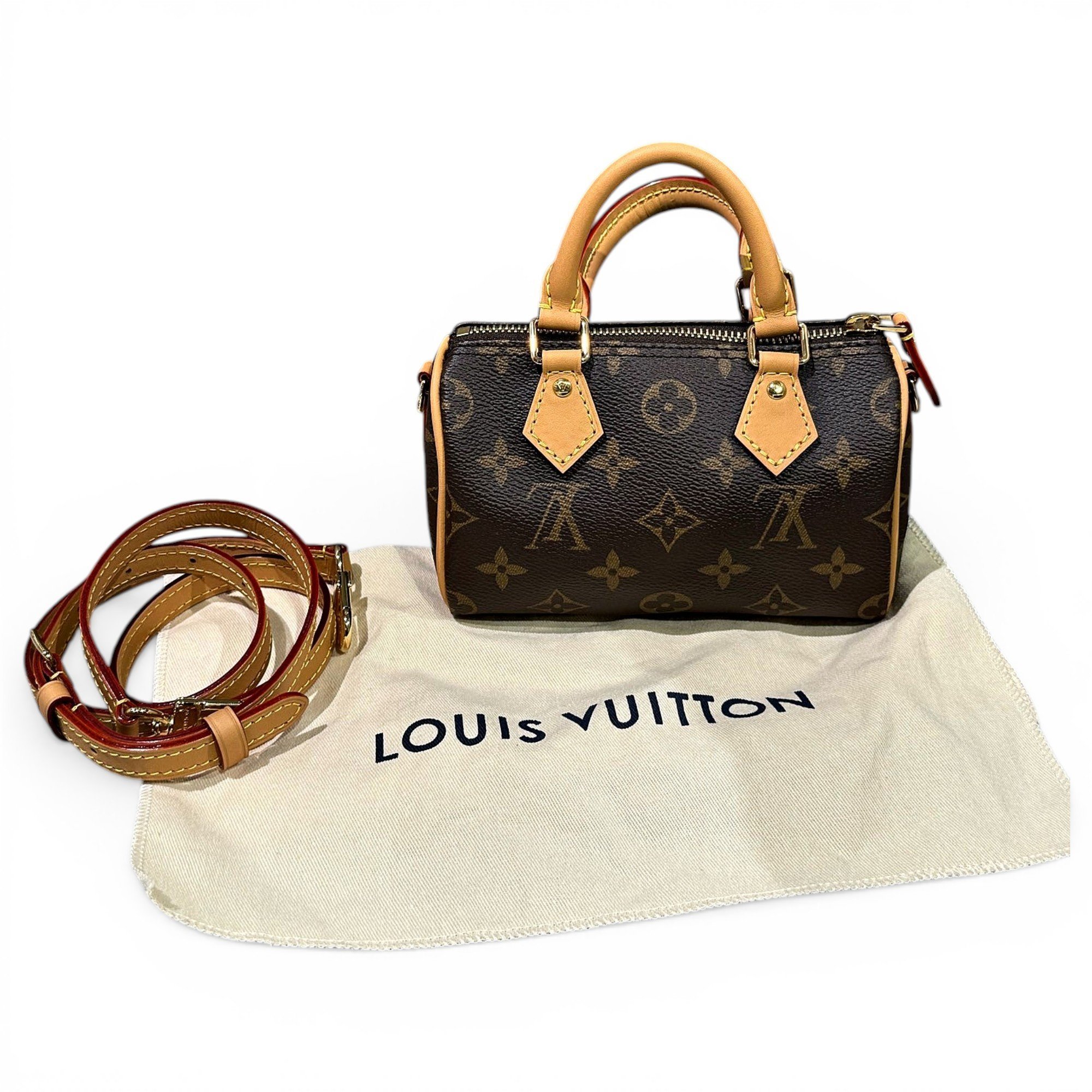 Nano Speedy / Mini HL leather handbag