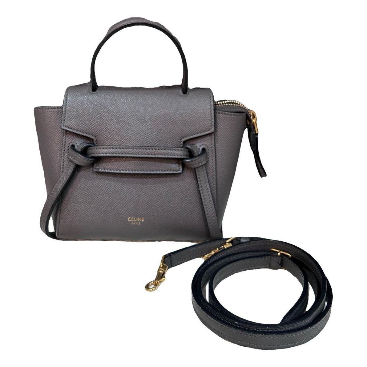 Belt leather handbag