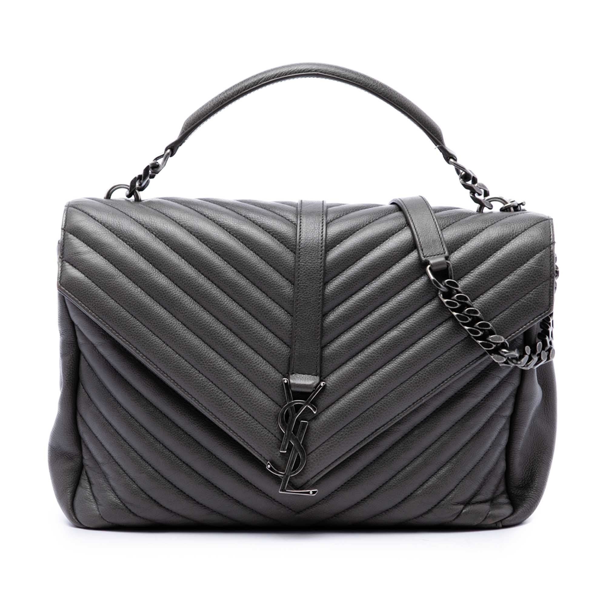 Collége monogramme leather handbag