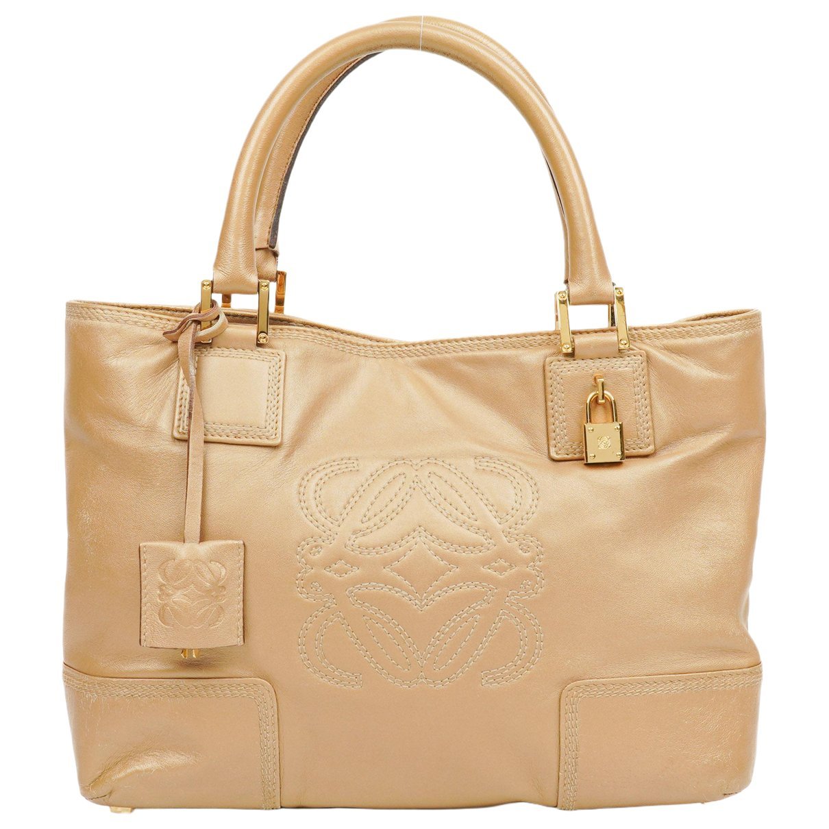 Anagram leather handbag