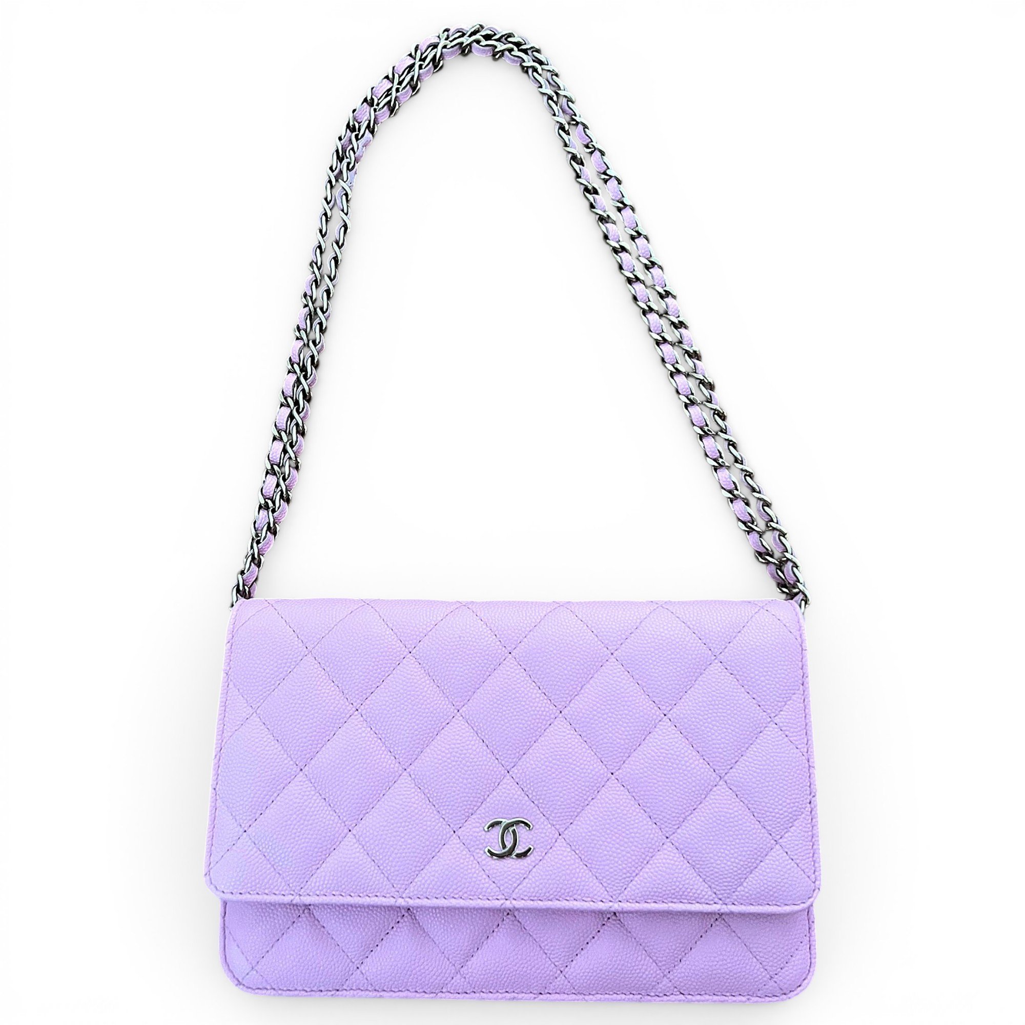 Trendy CC Wallet on Chain leather crossbody bag
