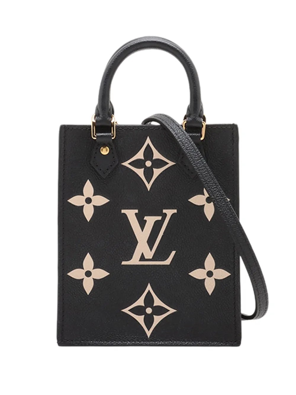 2021 Bicolor Monogram Empreinte Petit Sac Plat satchel