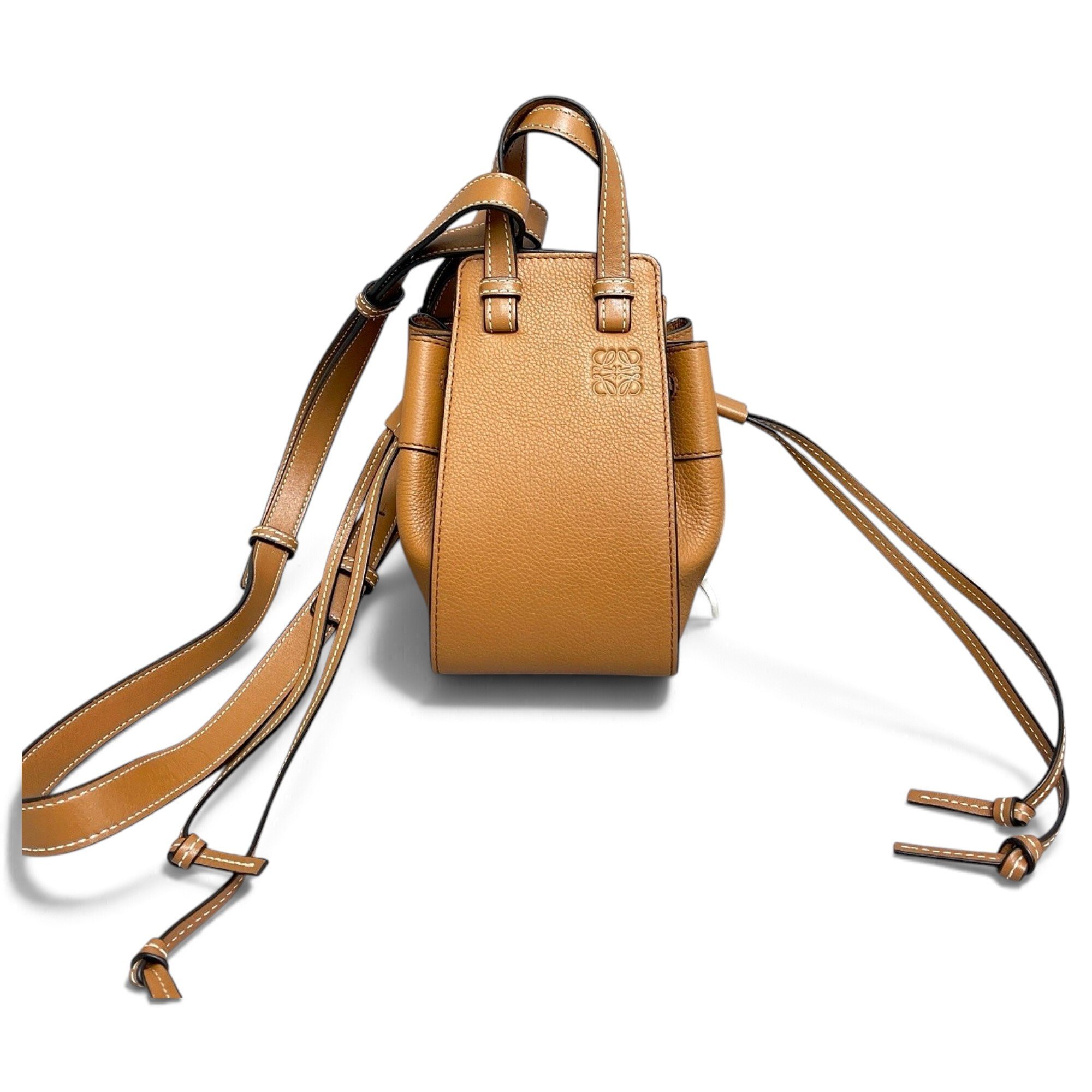 Hammock leather handbag