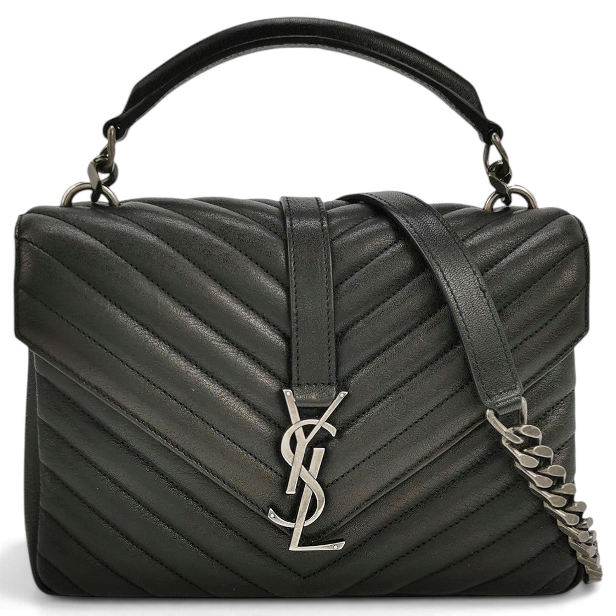 Saint Laurent Collége monogramme leather handbag