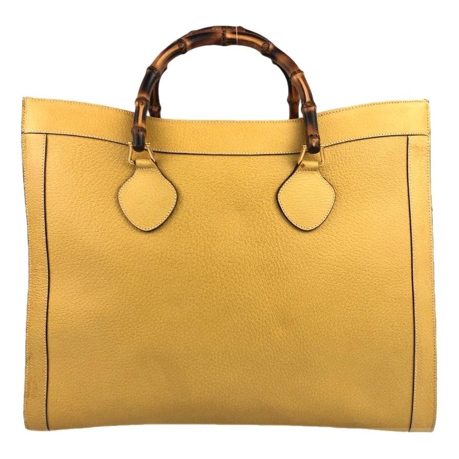Diana Bamboo leather handbag