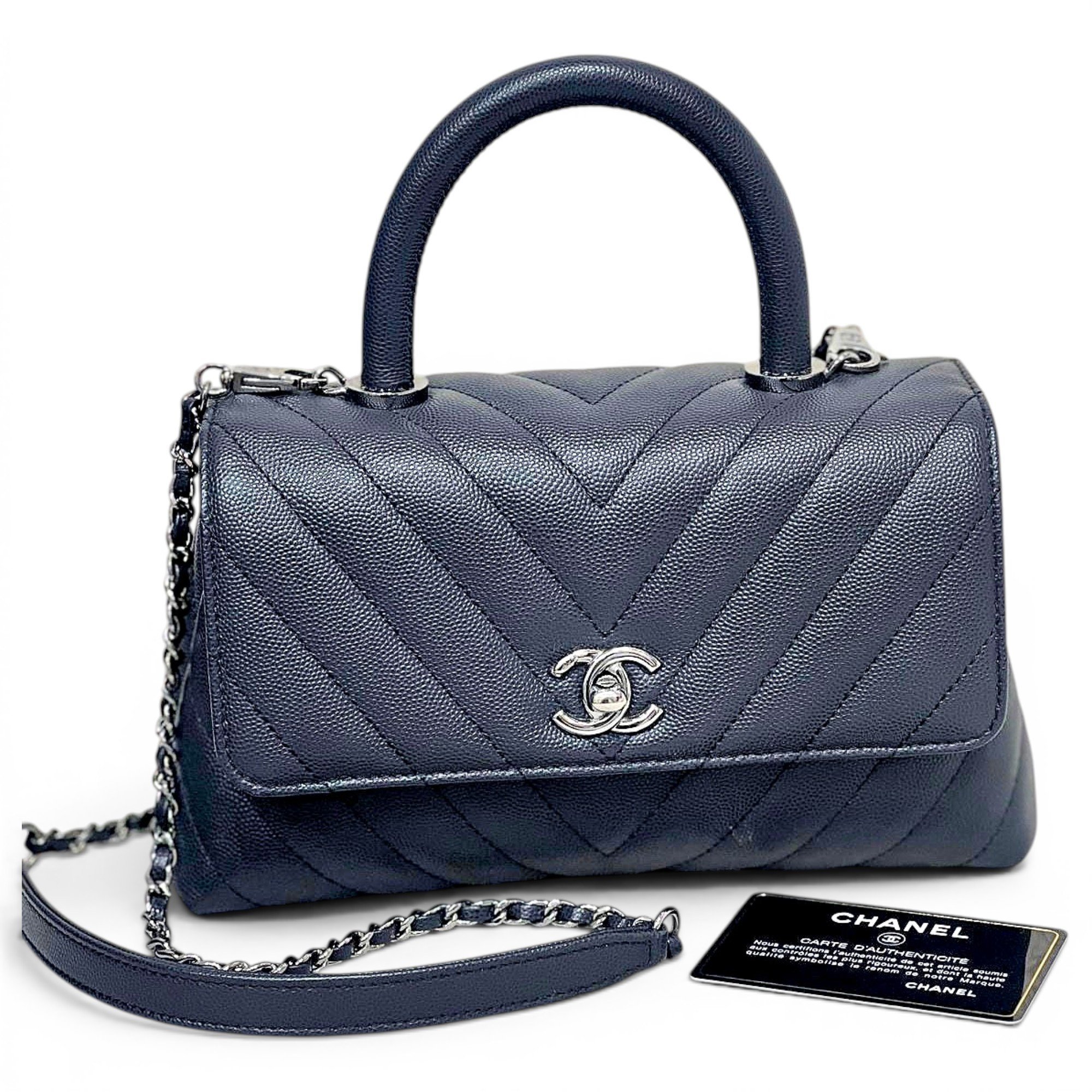 Coco Handle leather handbag