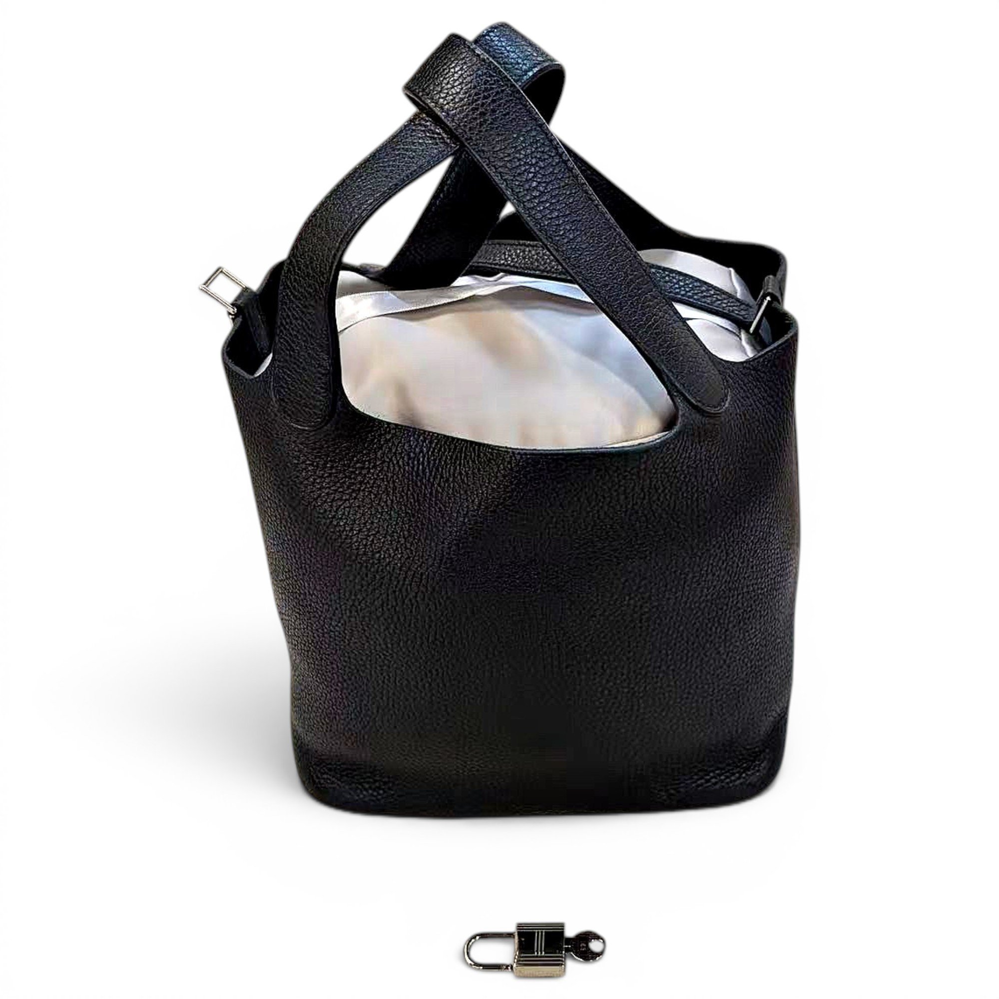 Picotin leather handbag