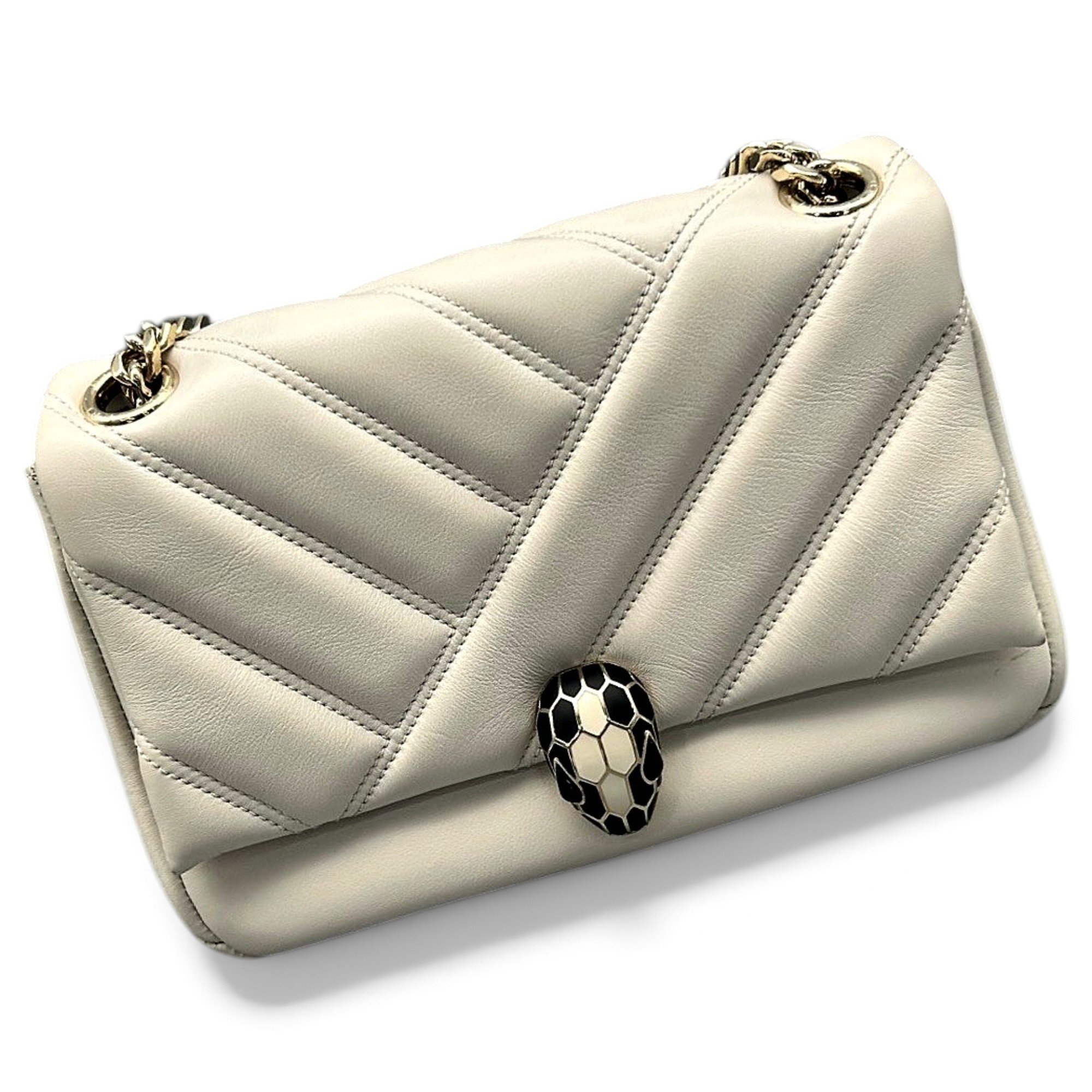 Serpenti leather handbag
