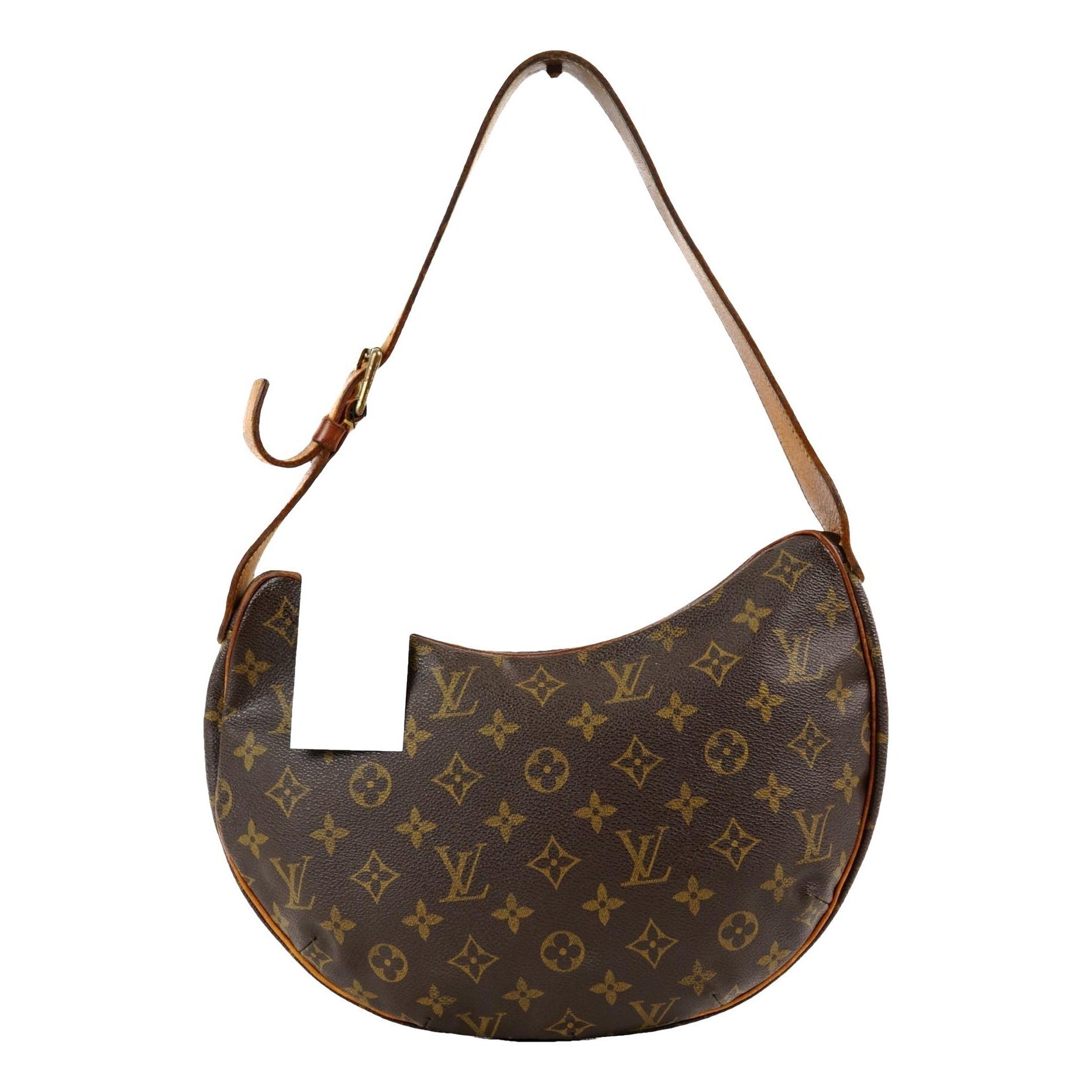 Croissant leather handbag