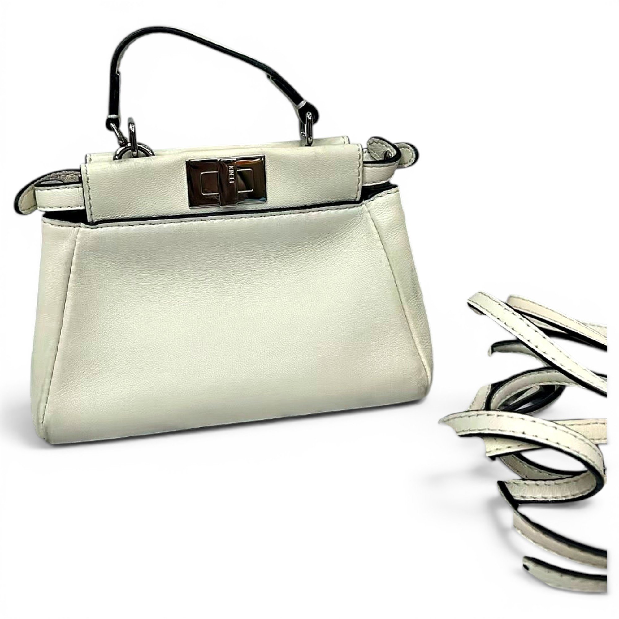 Peekaboo leather handbag