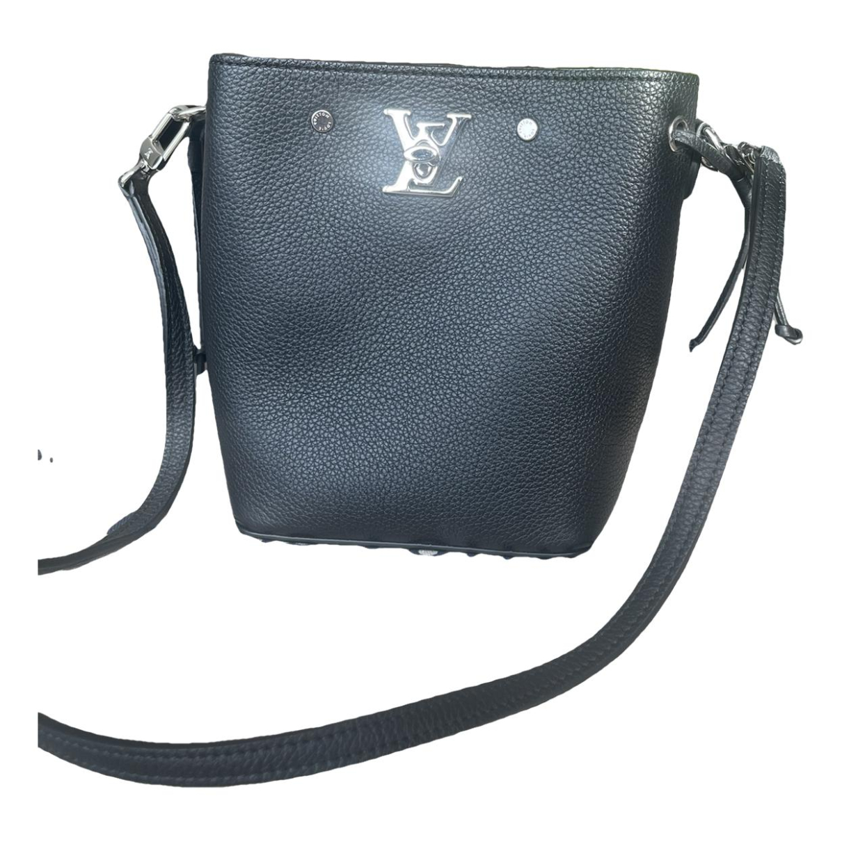 Lockme Bucket leather crossbody bag