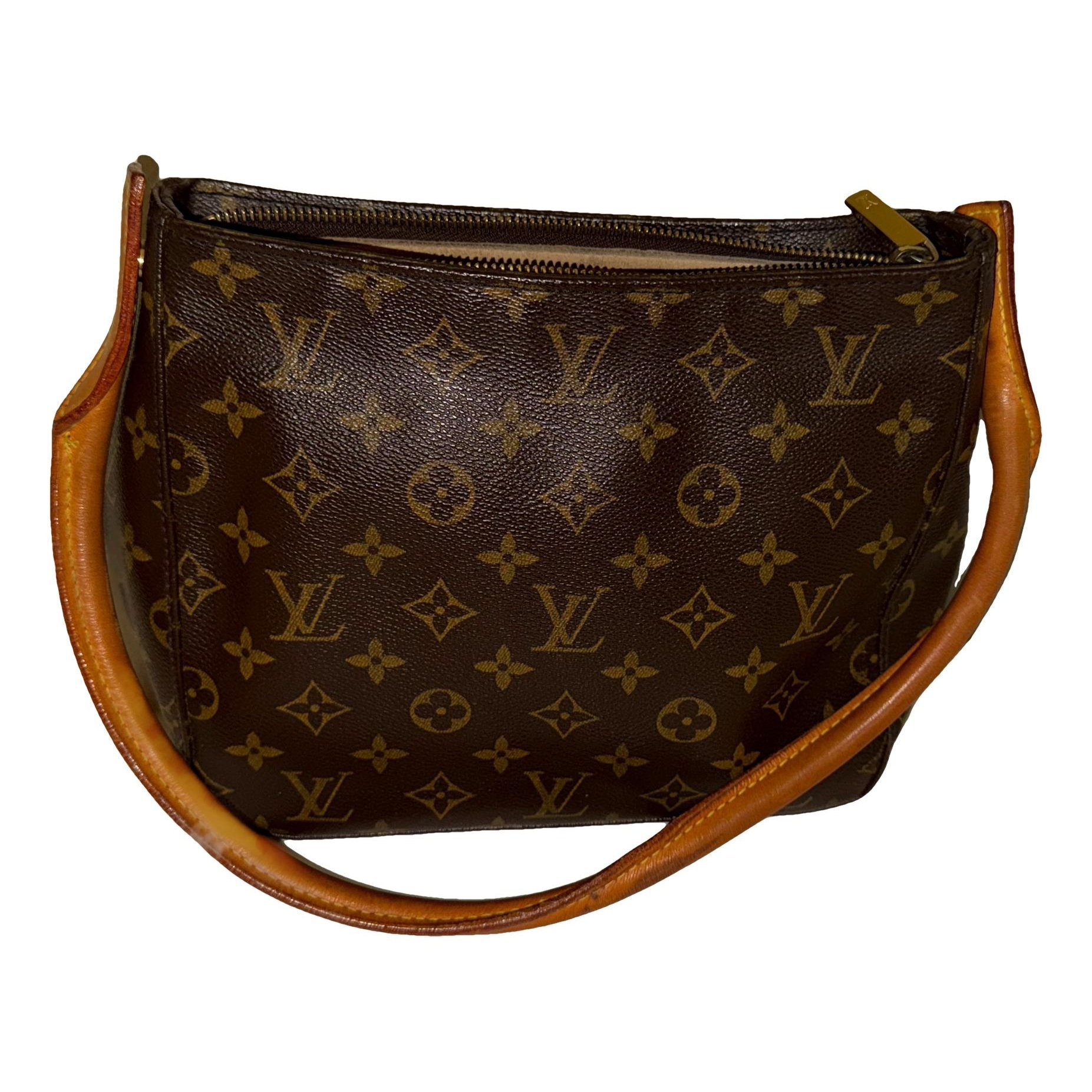 Looping leather handbag