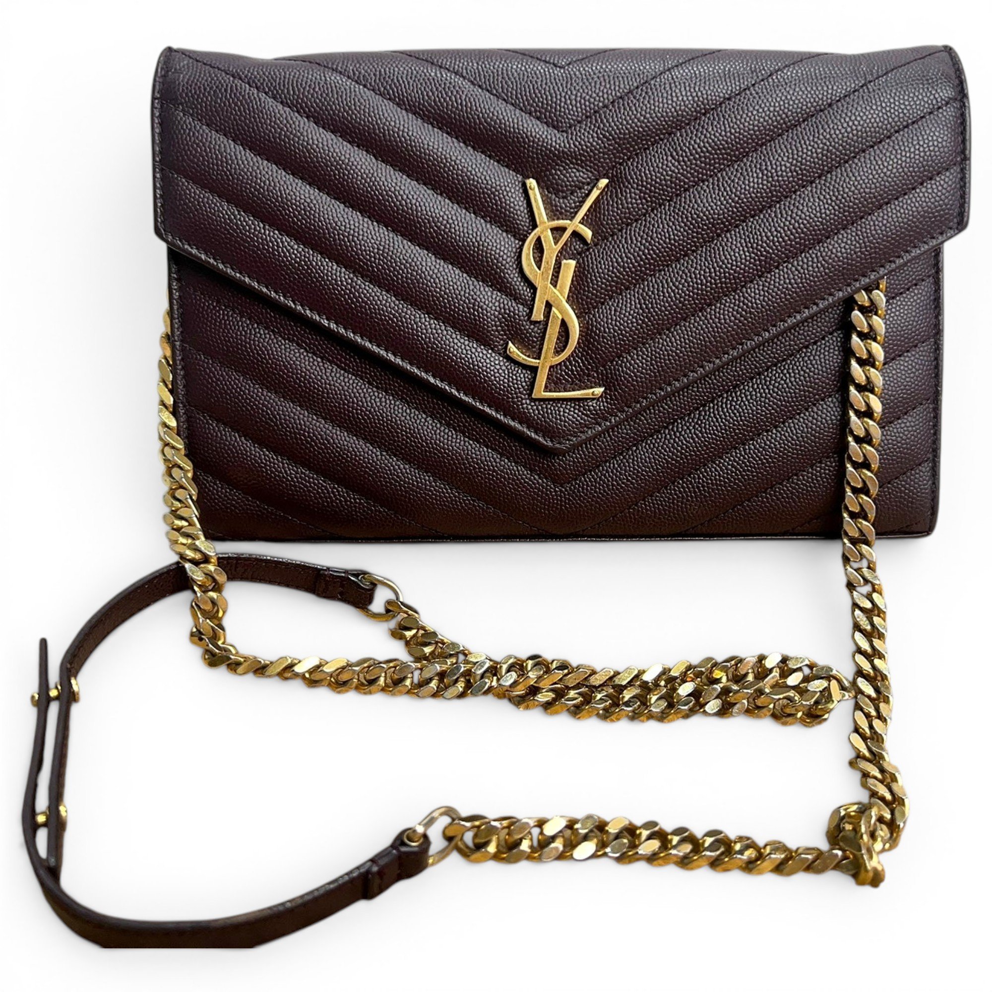 Envelope leather crossbody bag