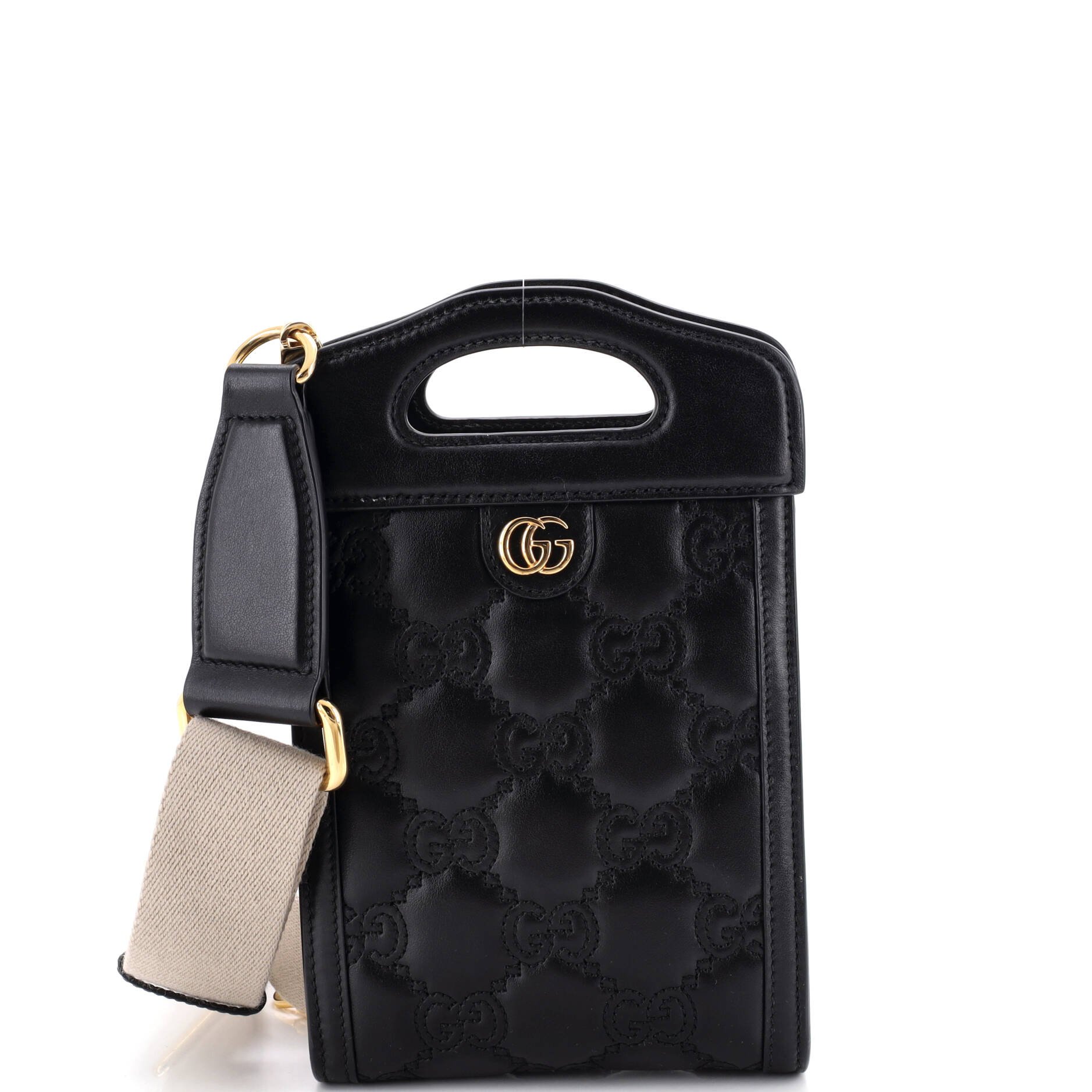 Top Handle Crossbody Bag GG Matelasse Leather Mini
