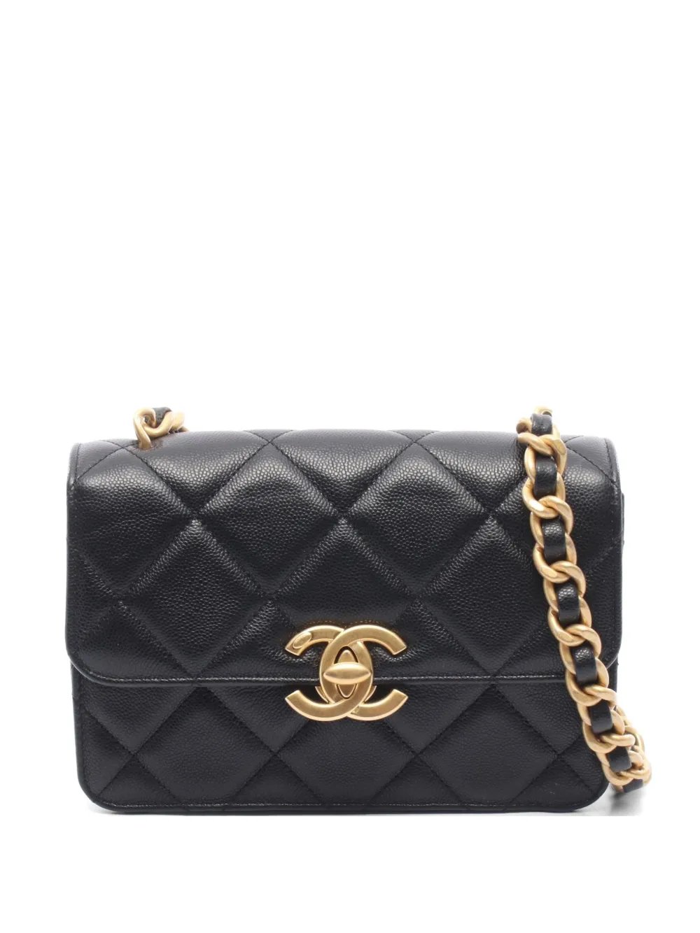 2021 small turn-lock-fastening cross-body bag