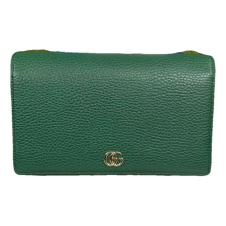 GG Marmont Chain Flap Wallet leather crossbody bag