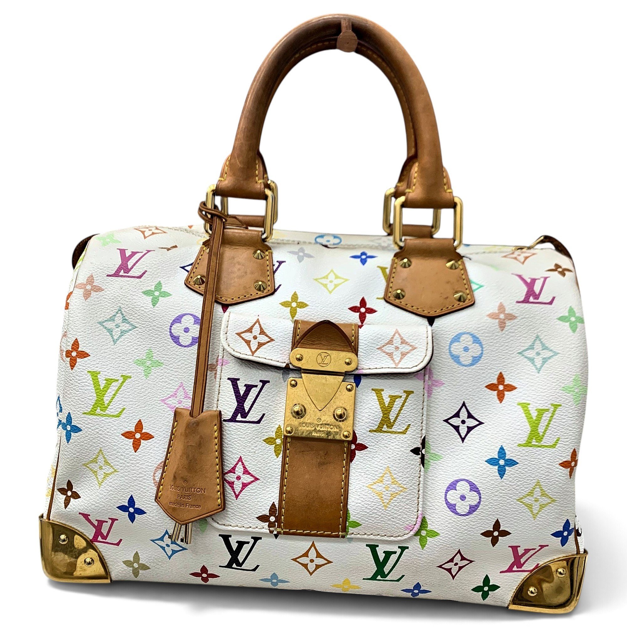 Speedy leather handbag