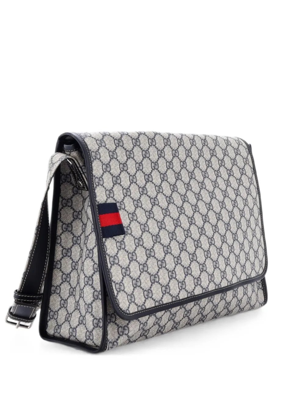 Web Loop Messenger GG Coated Canvas Large crossbody bag