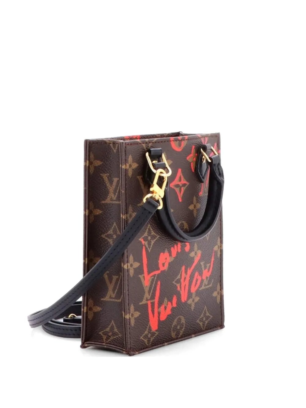 Petit Sac Plat Bag Limited Edition Fall in Love Monogram Canvas tote bag