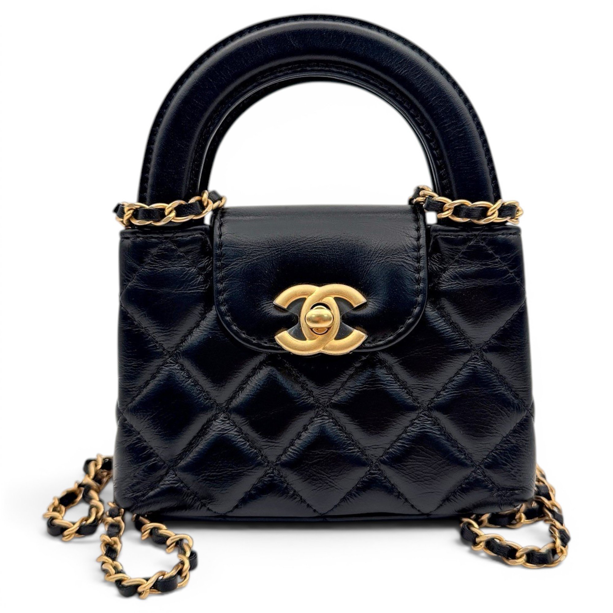 Mini Shopping leather handbag