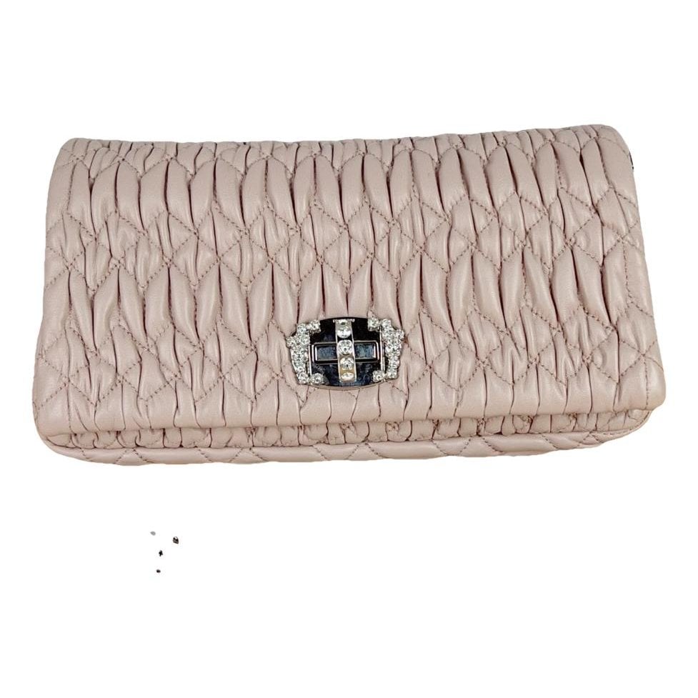 Miu Miu Miu Crystal leather handbag