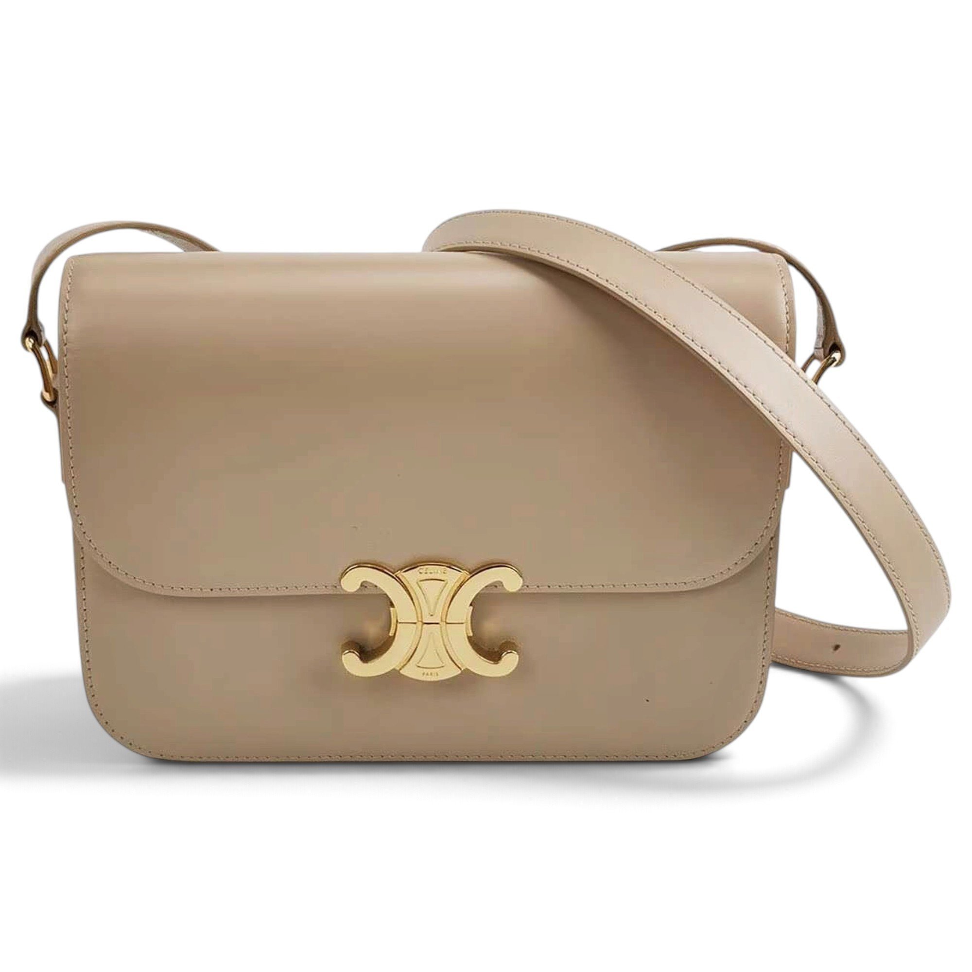 Triomphe leather handbag