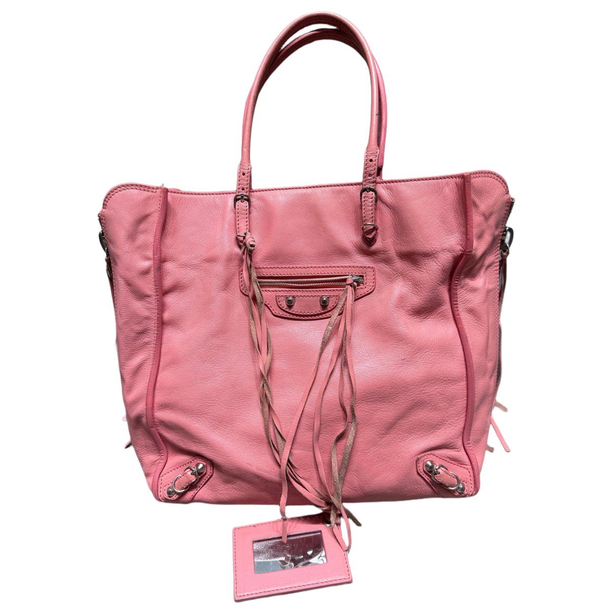 Papier leather handbag
