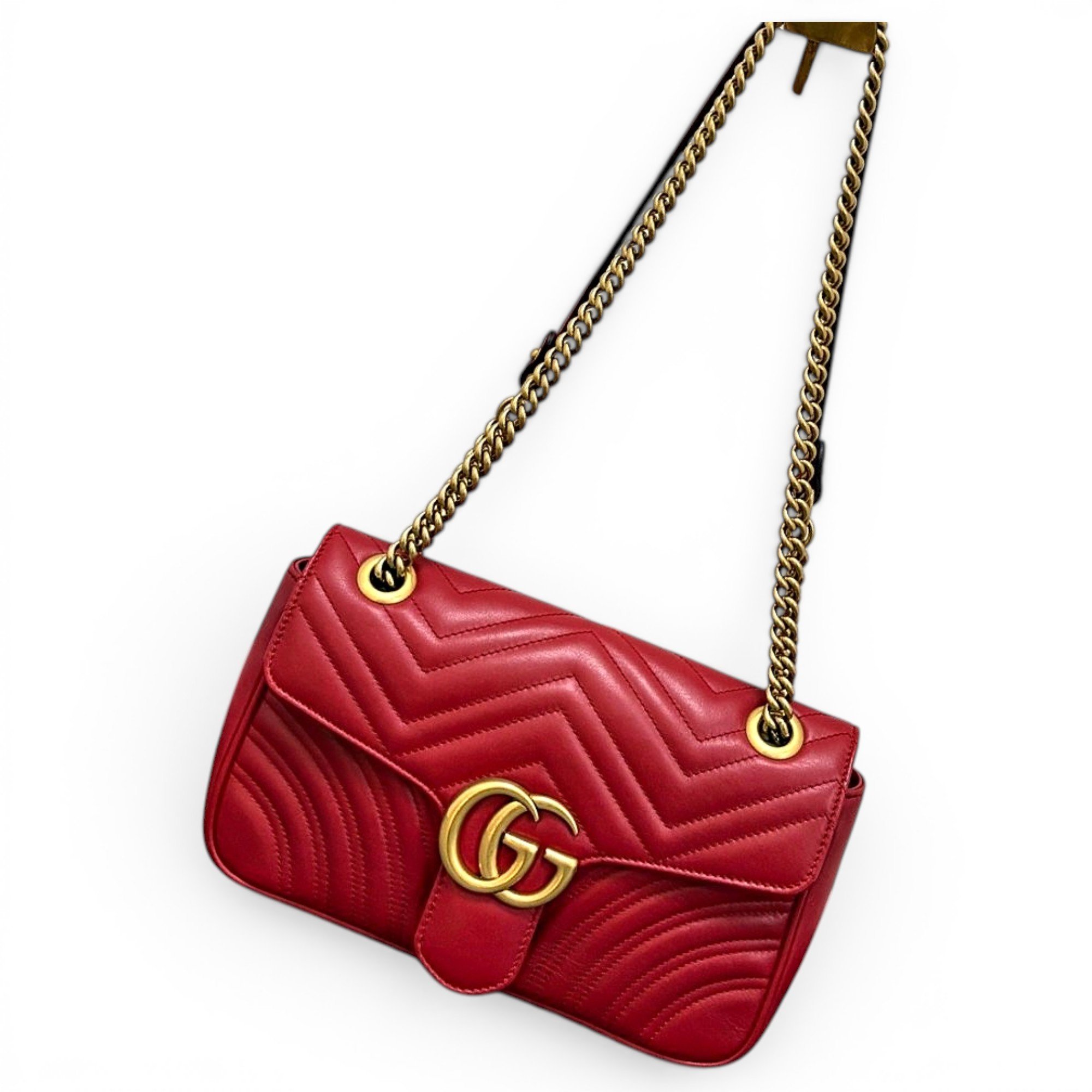 GG Marmont Flap leather handbag