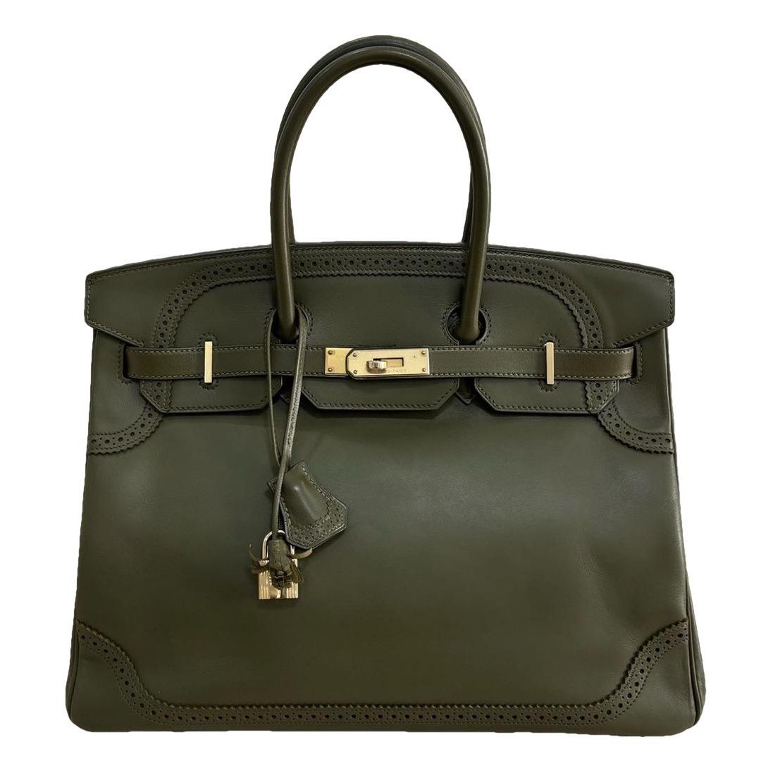 Birkin 35 leather handbag