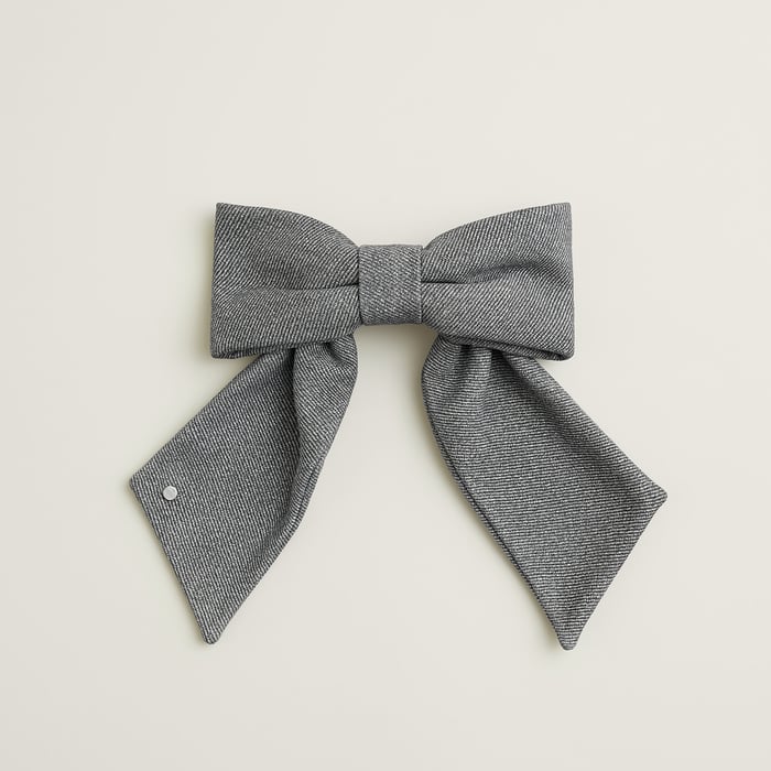 Noir Karma Twill Hair Clip