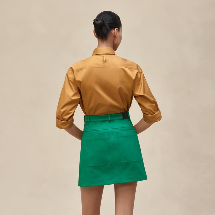 Vert Cabane Wrap Miniskirt