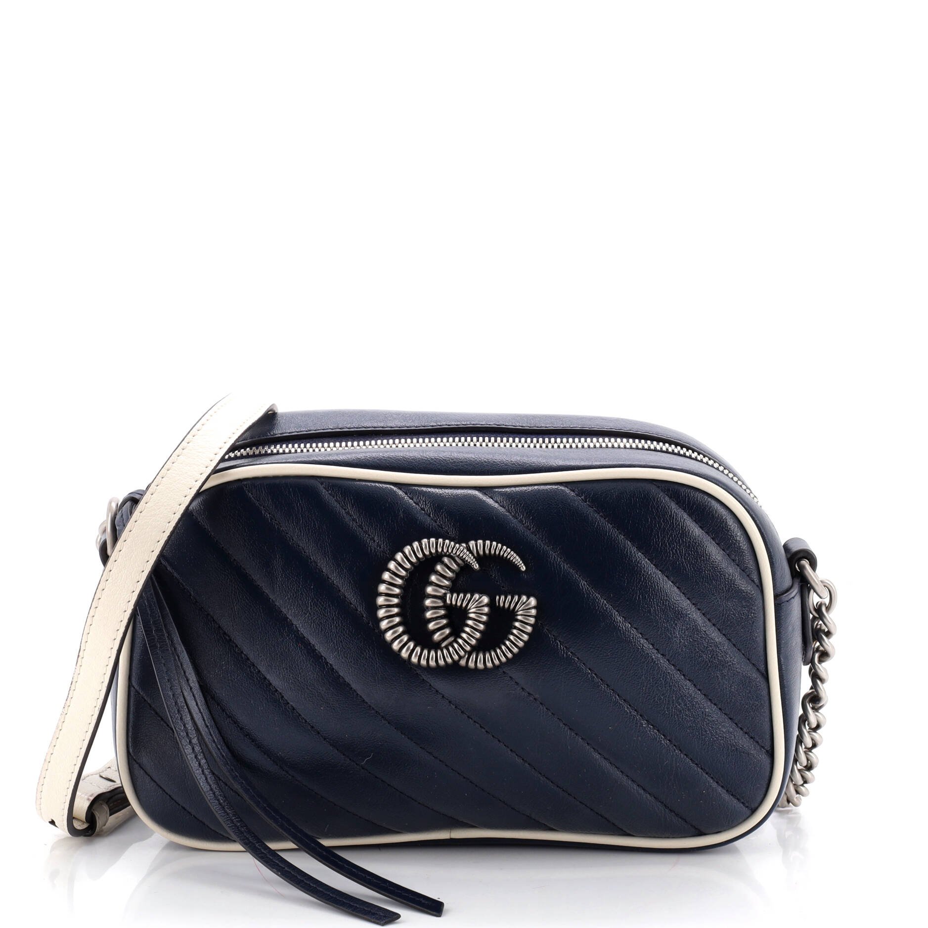 GG Marmont Shoulder Bag Diagonal Quilted Leather Small