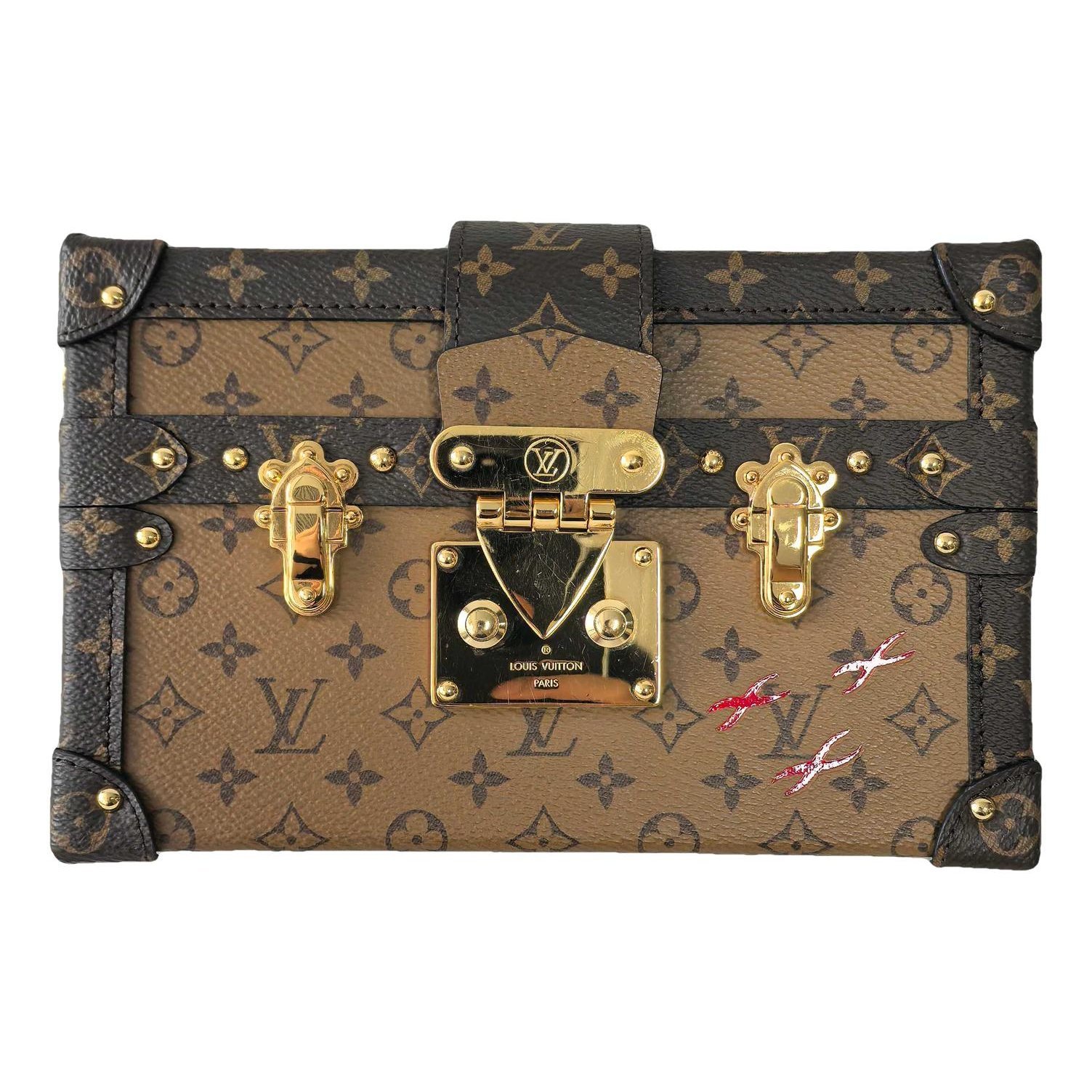 Petite Malle leather handbag