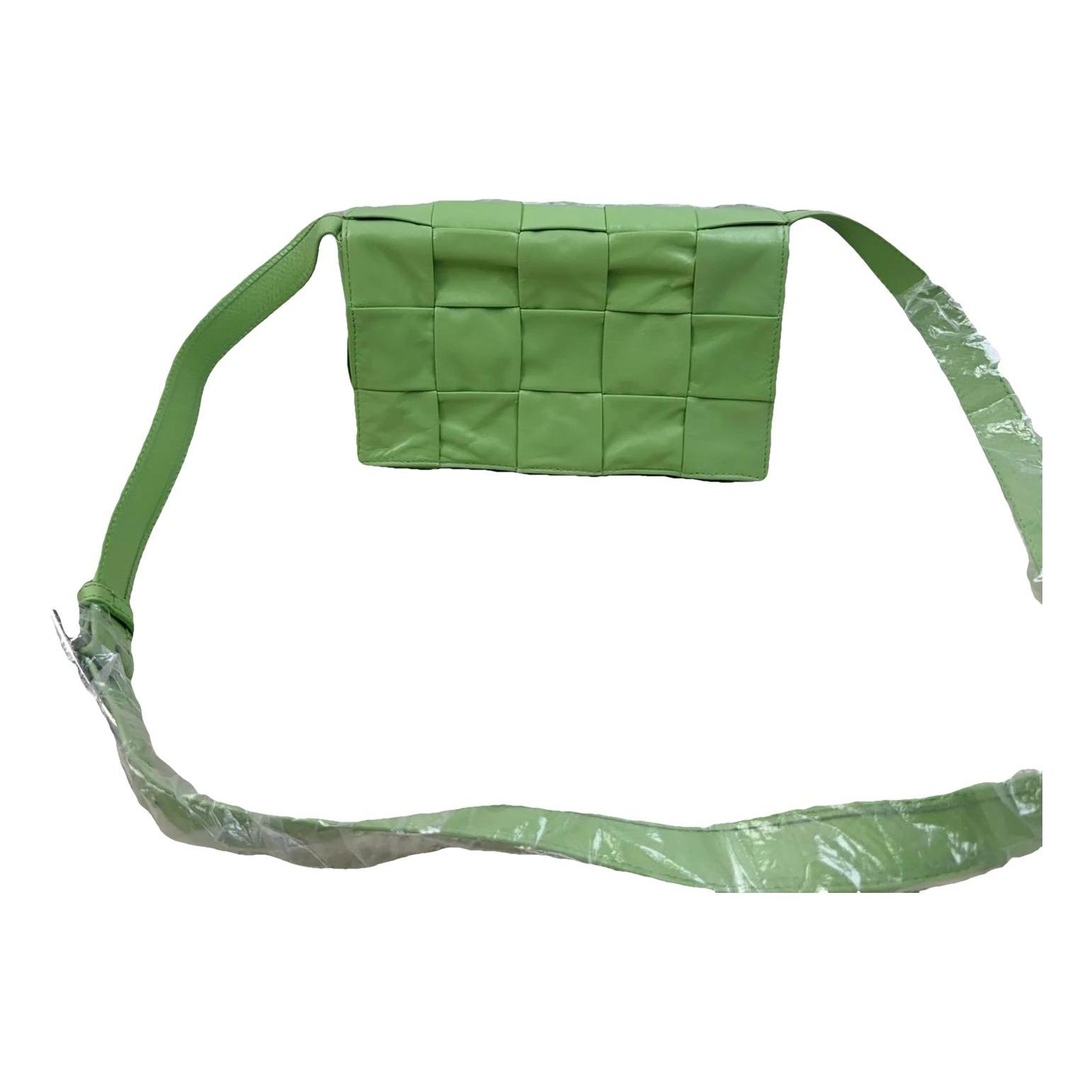 Cassette leather handbag