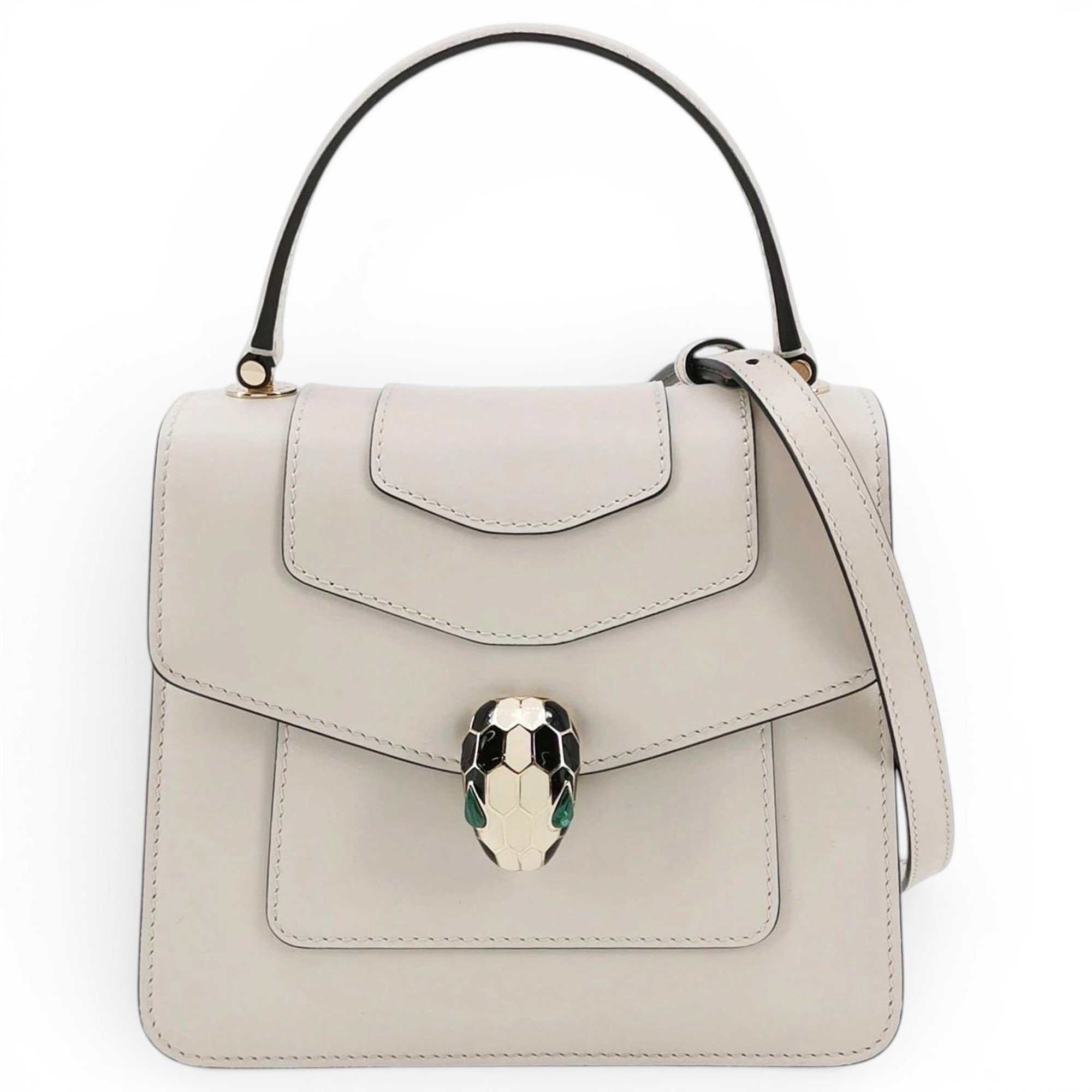 Bvlgari Serpenti leather handbag