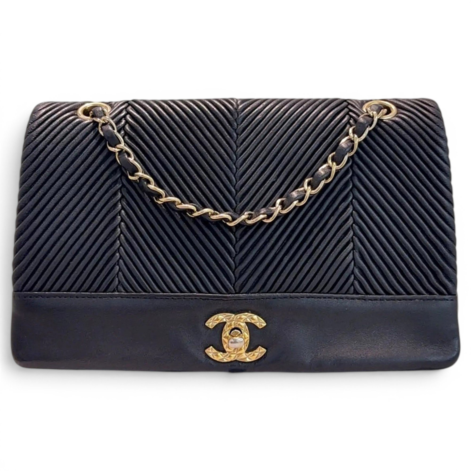 Wallet On Chain Gabrielle leather handbag