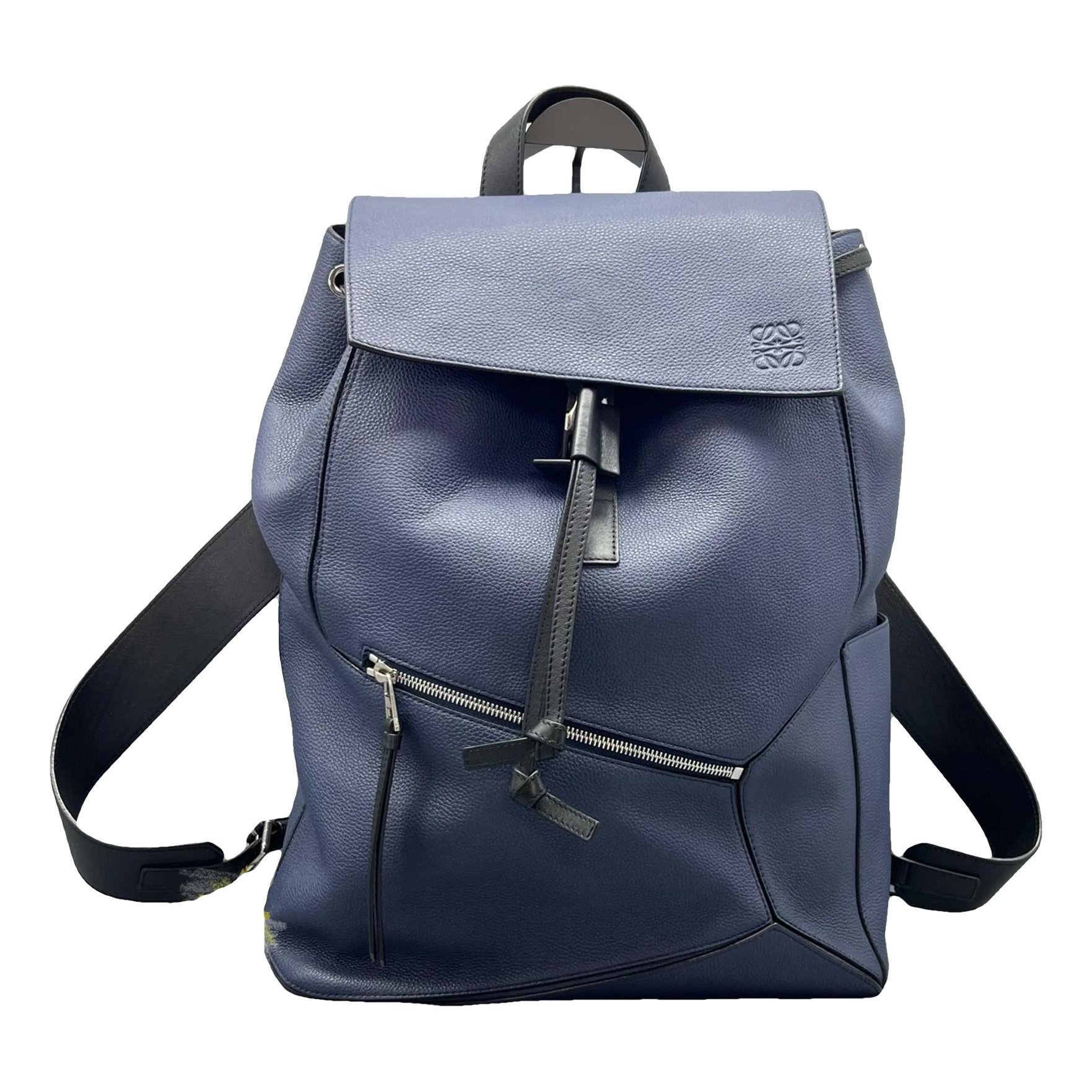 Leather backpack