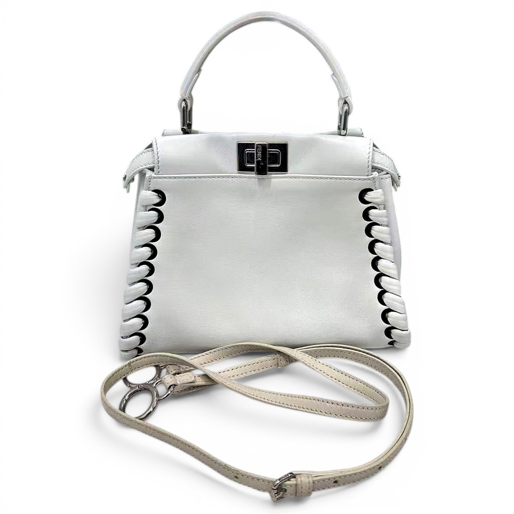 Peekaboo leather handbag