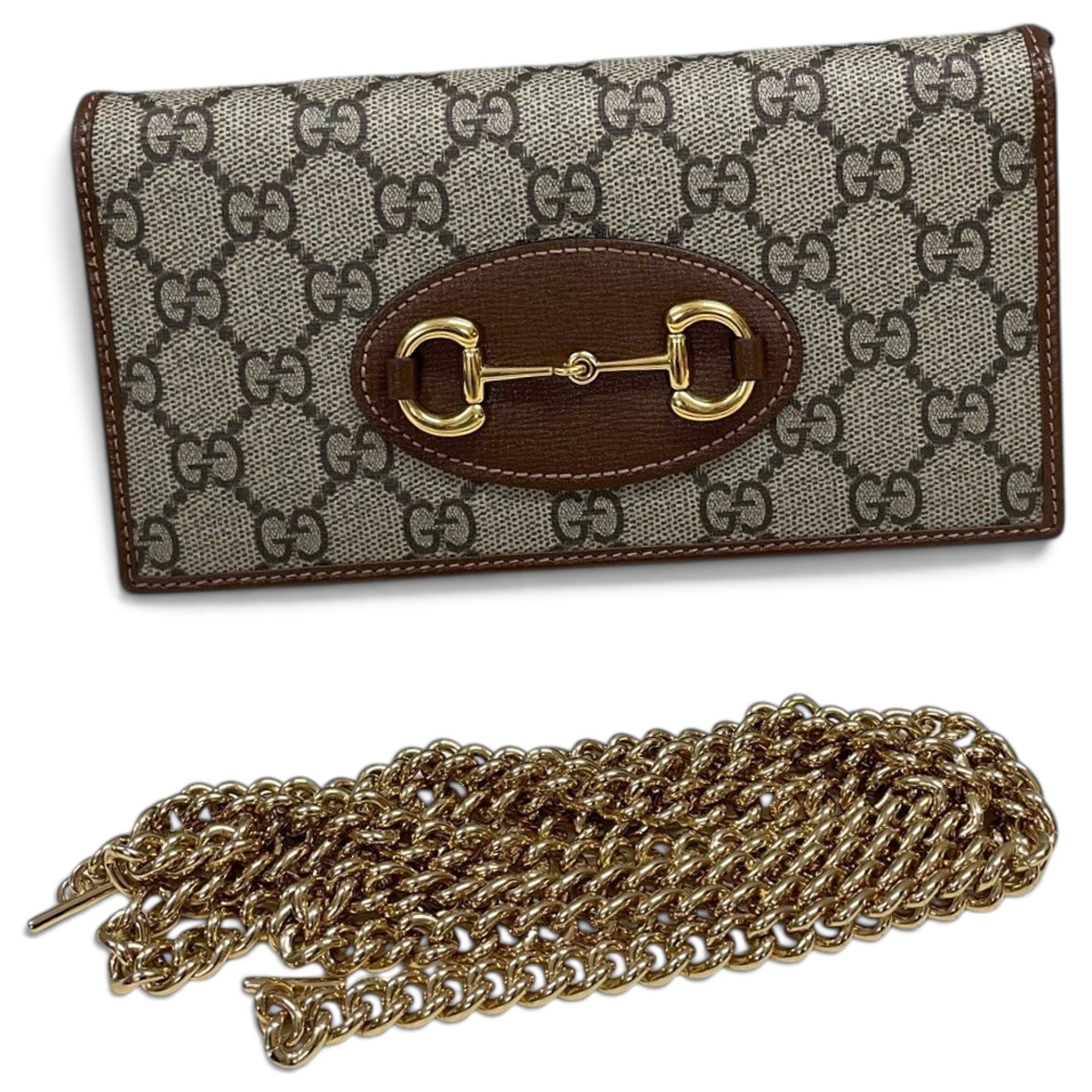 Gucci Horsebit 1955 Chain Wallet cloth handbag