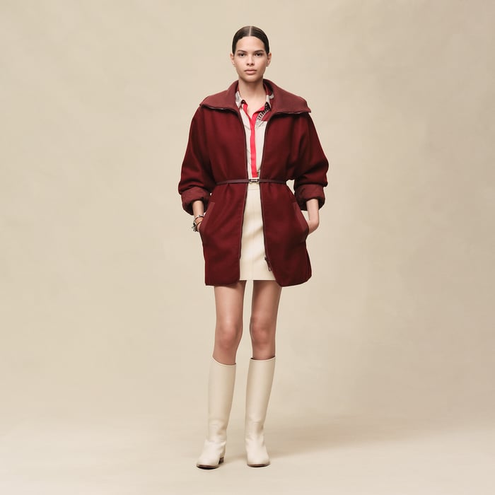 Rouge Carmin Reversible Coat