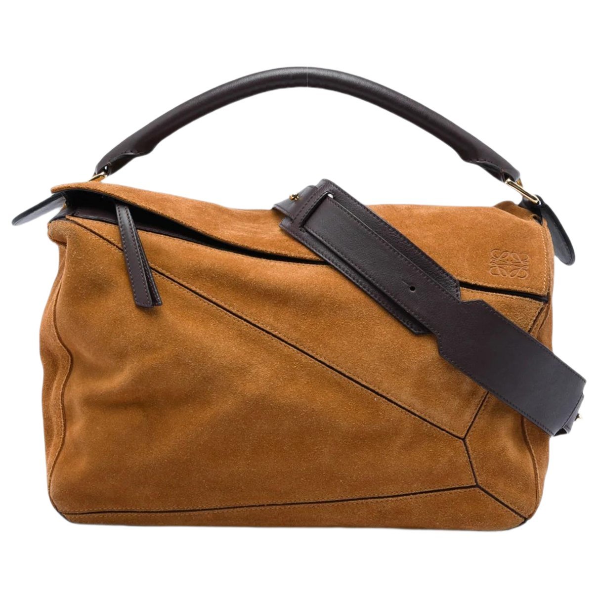 Puzzle leather satchel