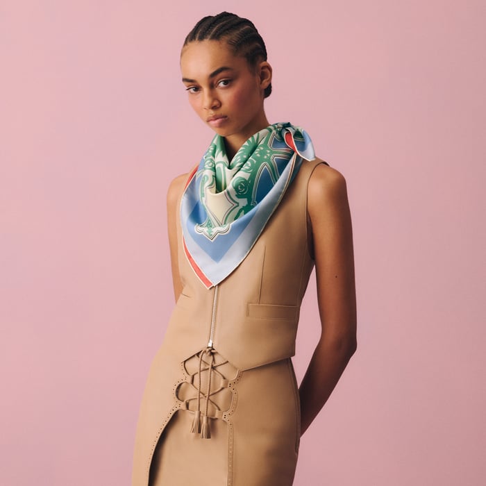 Les Eperons Double Face Scarf 90